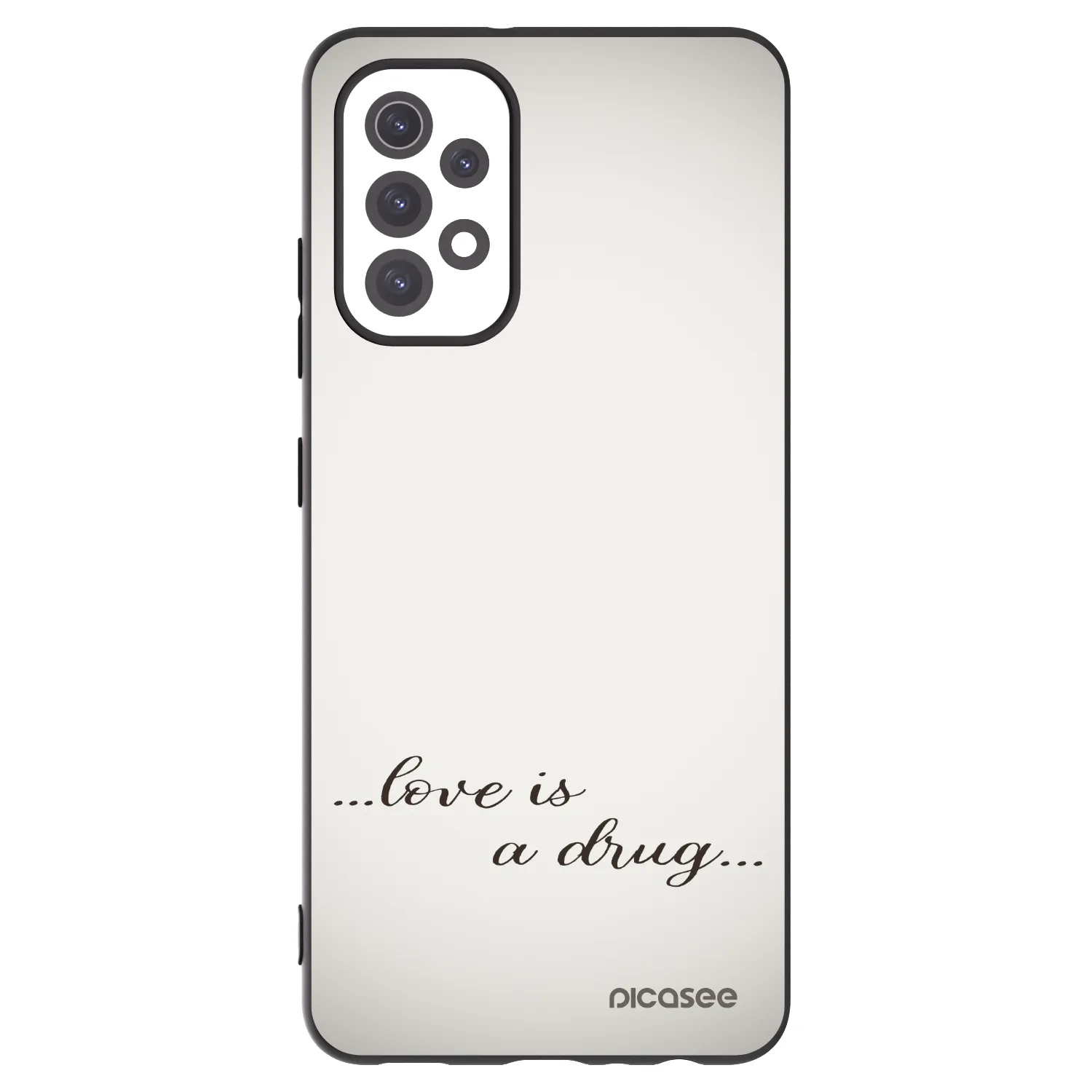Picasee silikonski črni ovitek za Samsung Galaxy A32 5G A326B - Love is a drug