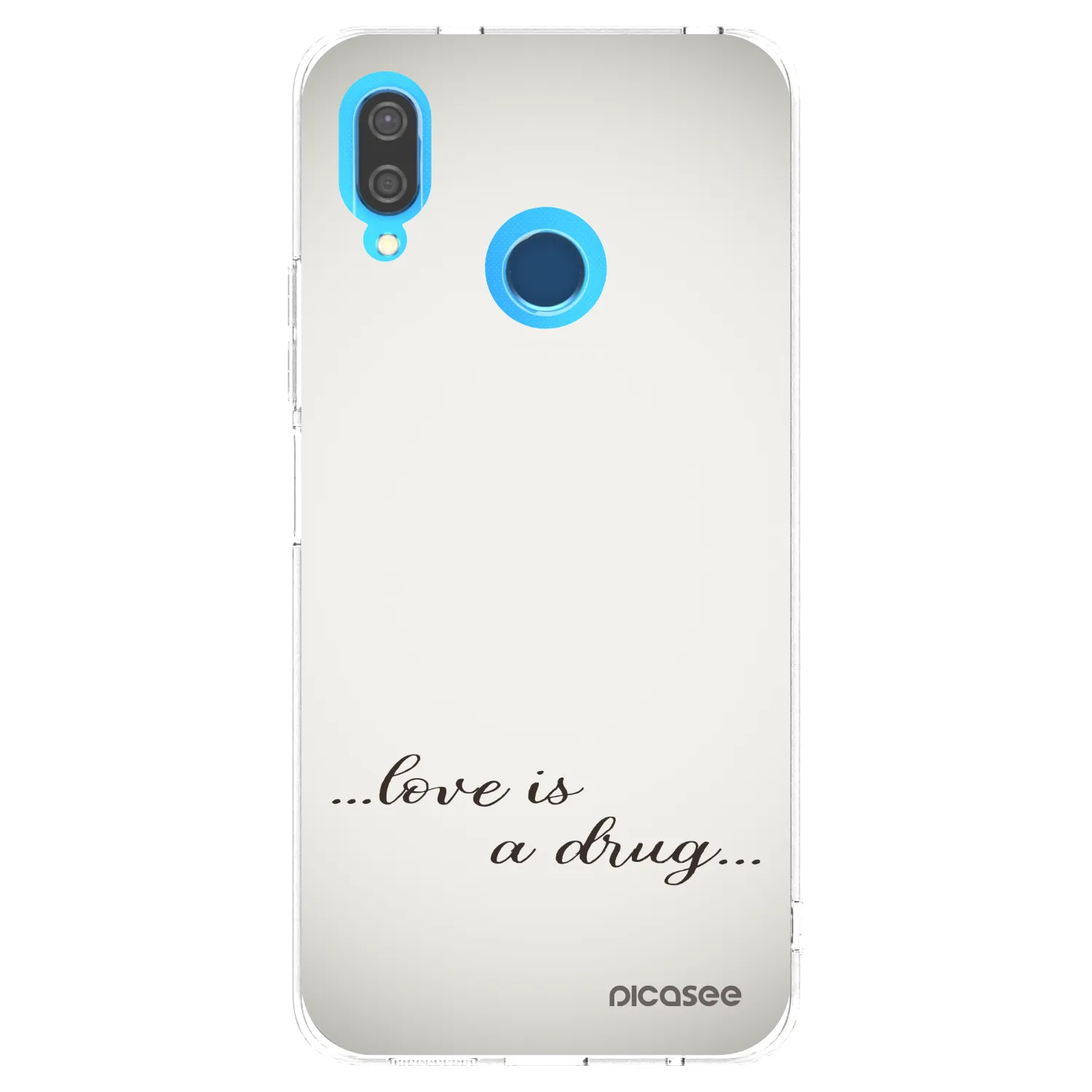 Picasee silikonski prozorni ovitek za Huawei P20 Lite - Love is a drug