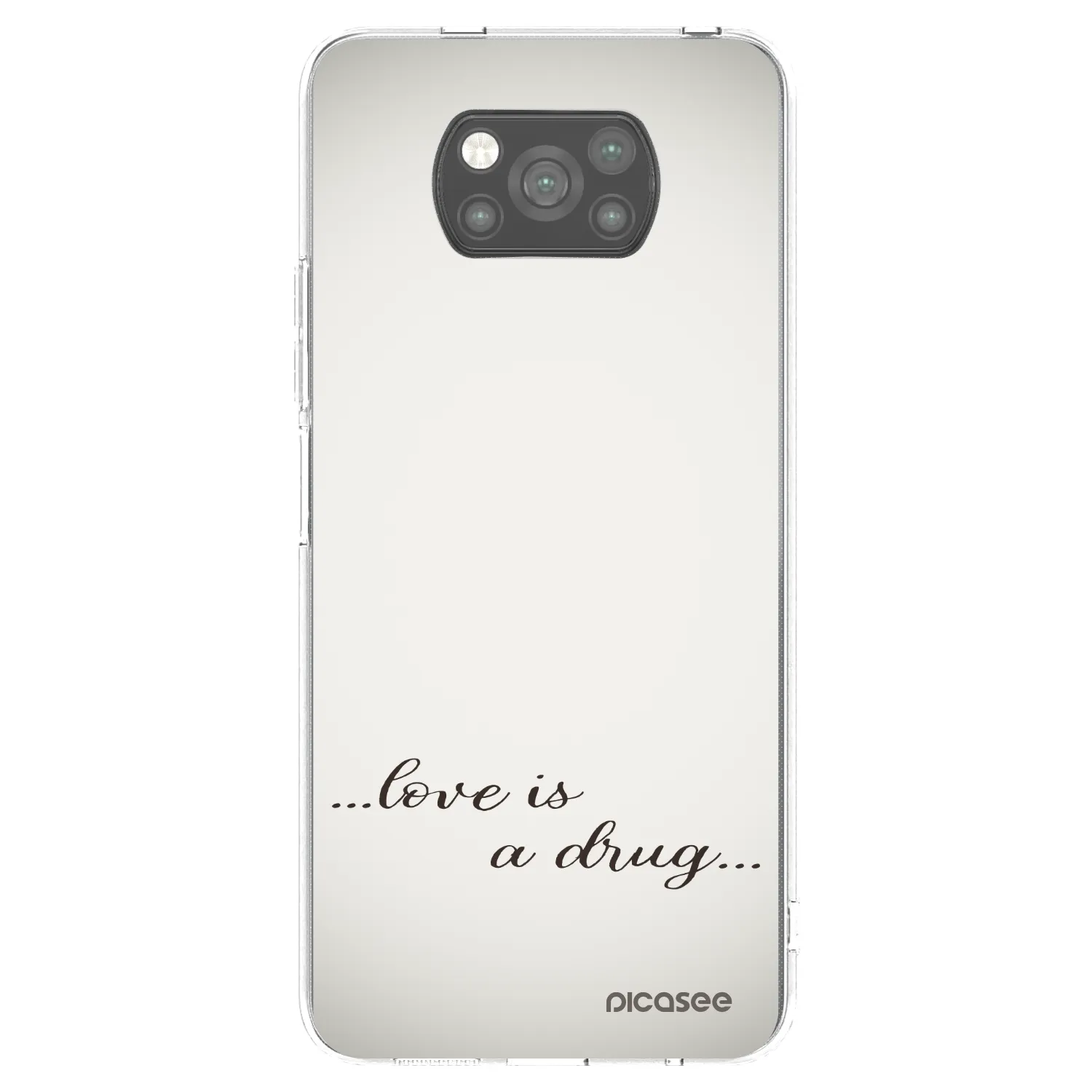 Picasee silikonski črni ovitek za Xiaomi Poco X3 Pro - Love is a drug