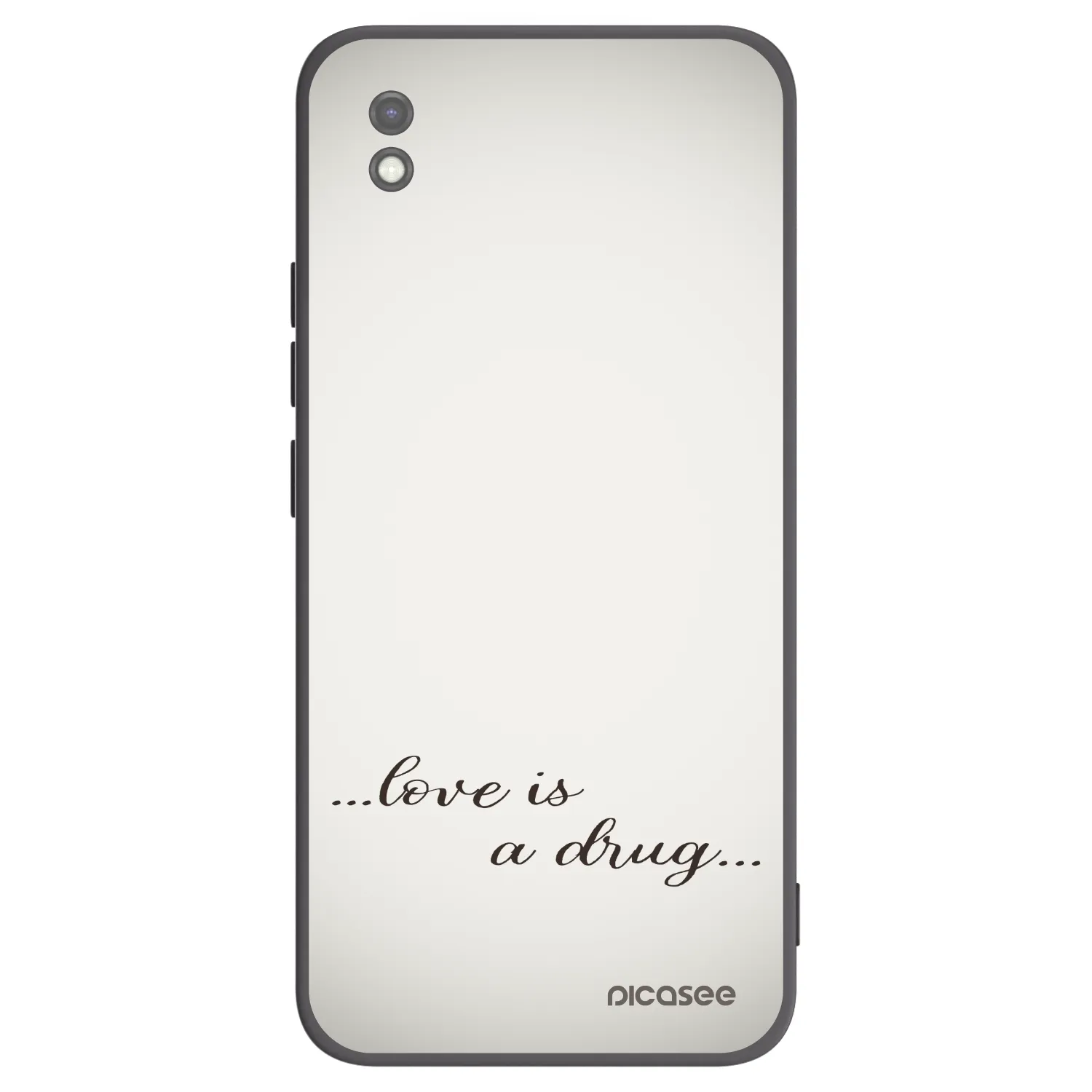 Picasee silikonski črni ovitek za Xiaomi Redmi 9AT - Love is a drug