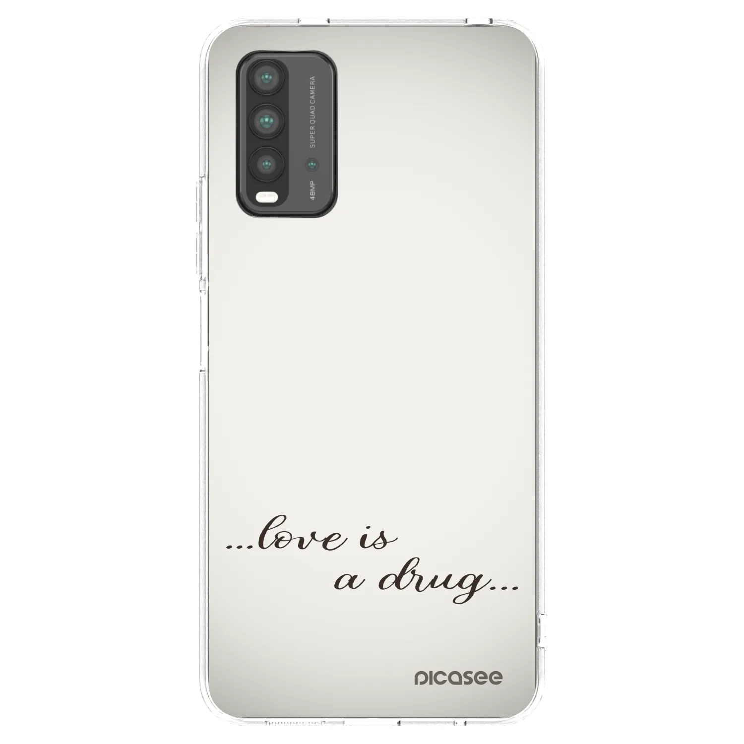 Picasee silikonski prozorni ovitek za Xiaomi Redmi 9T - Love is a drug