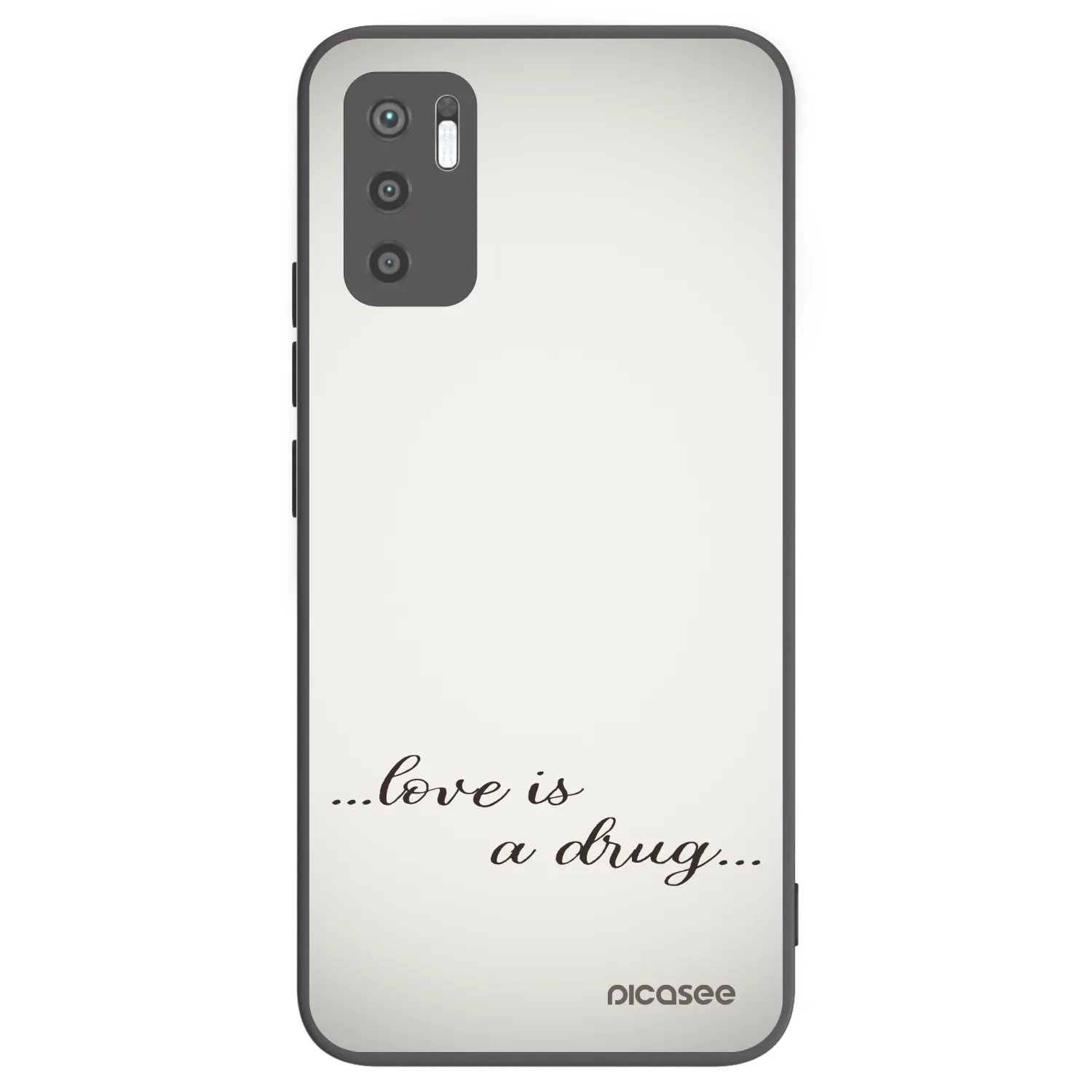Picasee silikonski črni ovitek za Xiaomi Redmi Note 10 5G - Love is a drug