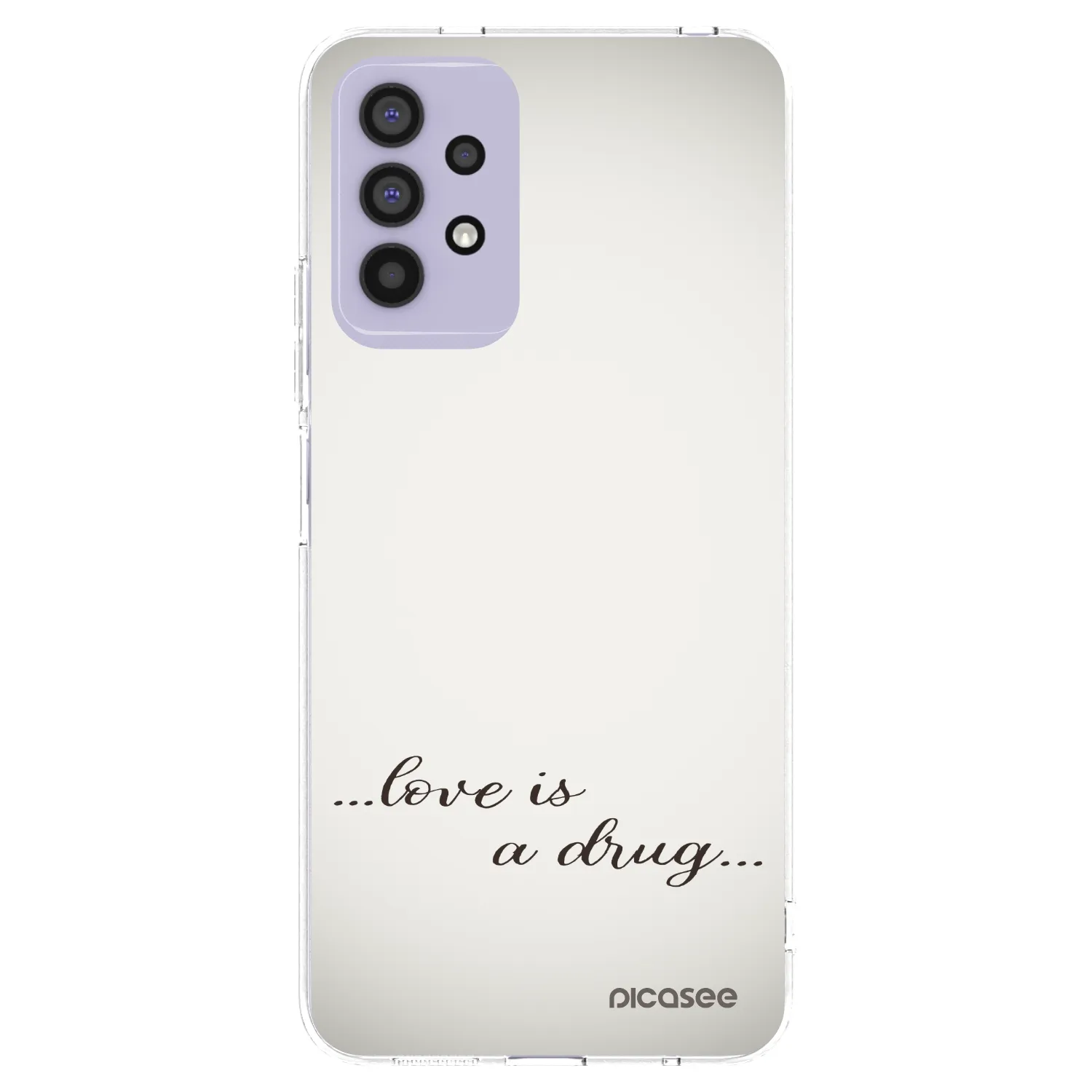 Picasee silikonski prozorni ovitek za Samsung Galaxy A32 4G SM-A325F - Love is a drug