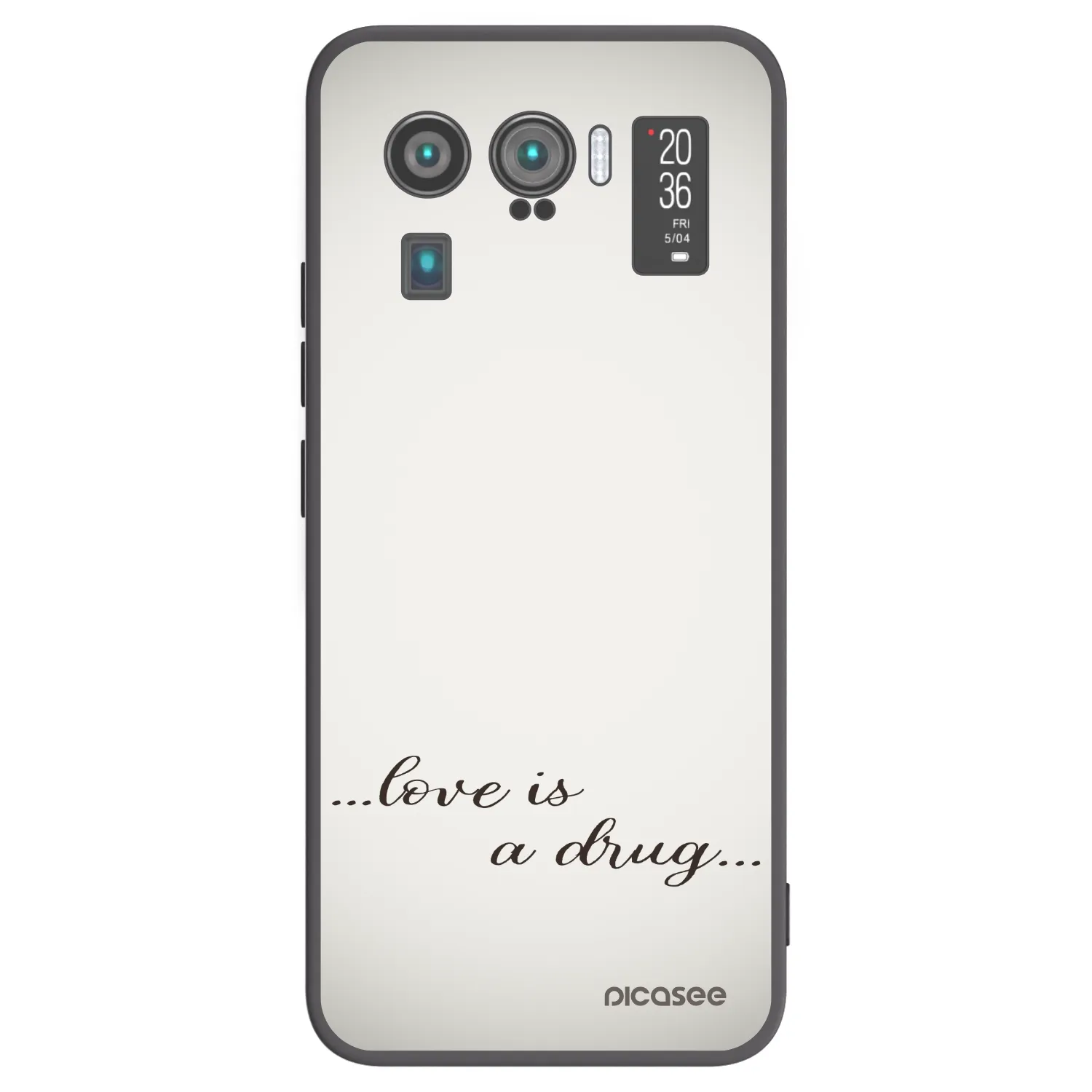 Picasee silikonski črni ovitek za Xiaomi Mi 11 Ultra - Love is a drug