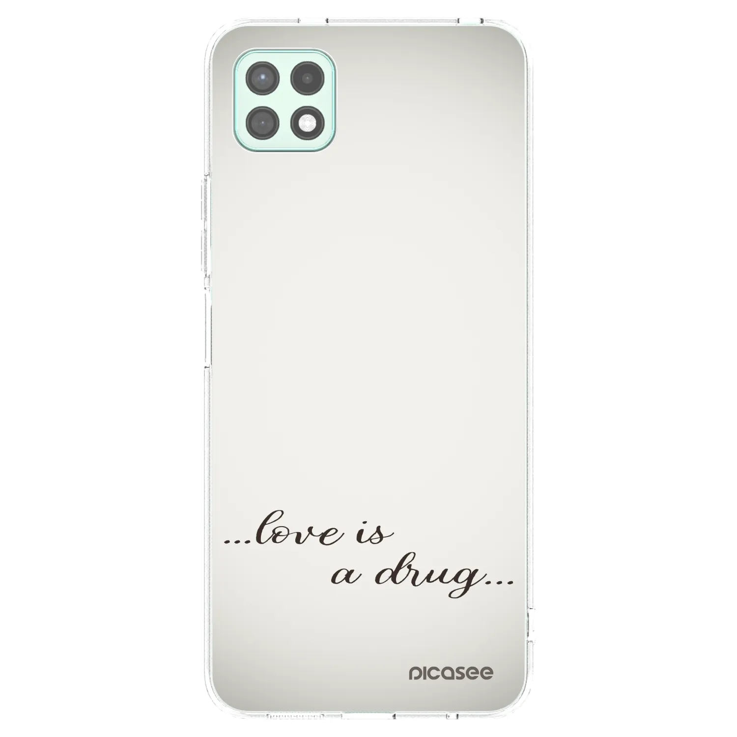 Picasee silikonski prozorni ovitek za Samsung Galaxy A22 A226B 5G - Love is a drug