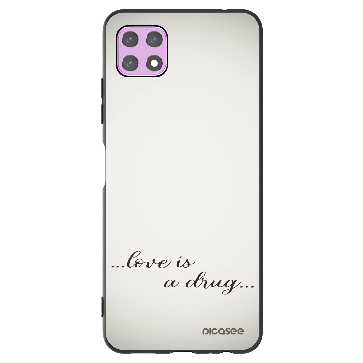Picasee silikonski črni ovitek za Samsung Galaxy A22 A226B 5G - Love is a drug