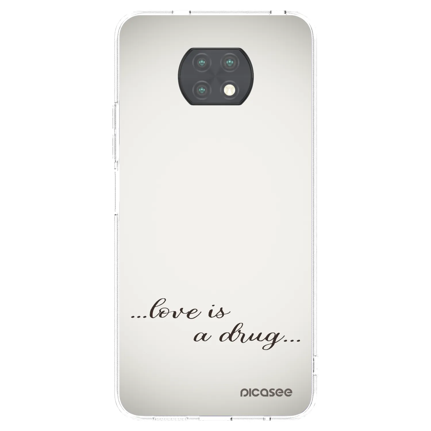 Picasee silikonski prozorni ovitek za Xiaomi Redmi Note 9T - Love is a drug
