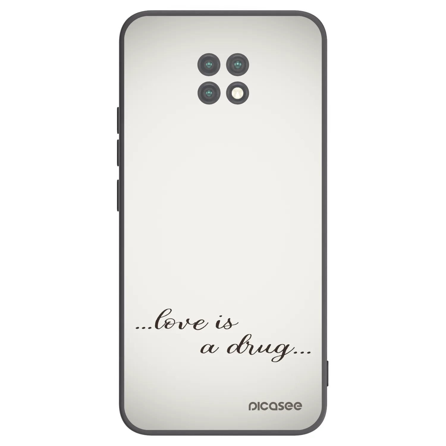 Picasee silikonski črni ovitek za Xiaomi Redmi Note 9T - Love is a drug