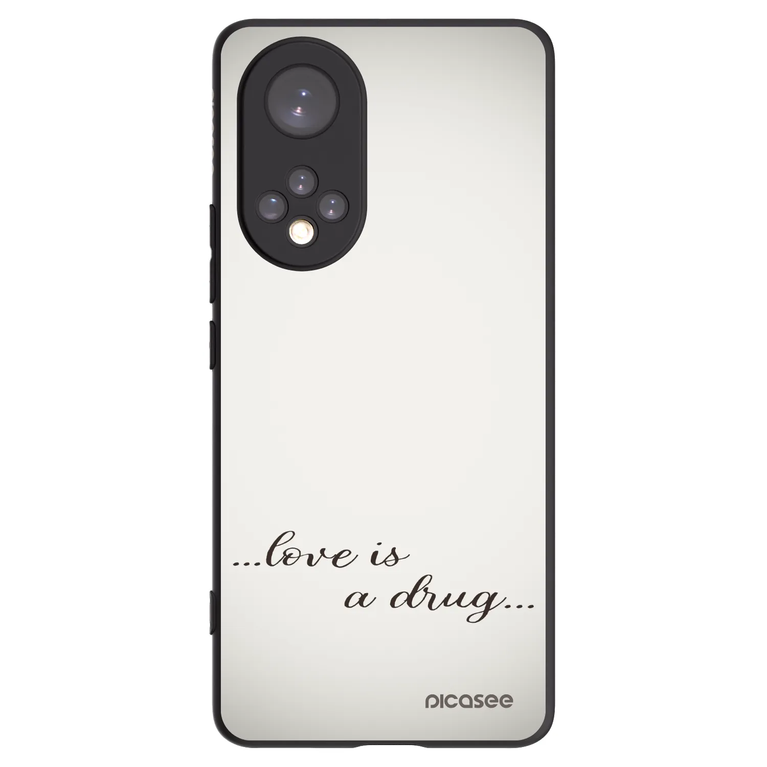 Picasee silikonski črni ovitek za Huawei Nova 9 - Love is a drug