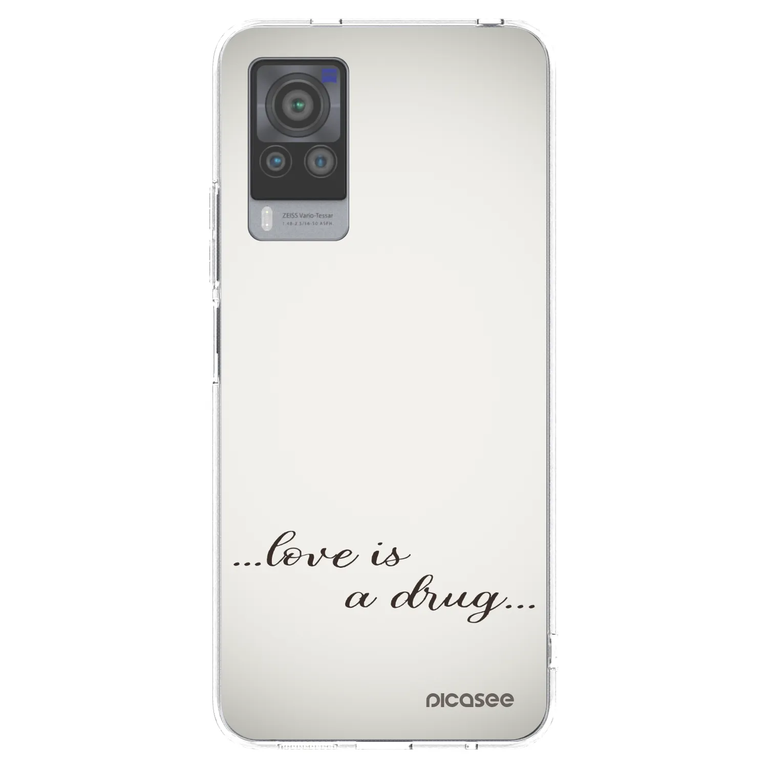 Picasee silikonski prozorni ovitek za Vivo X60 Pro 5G - Love is a drug