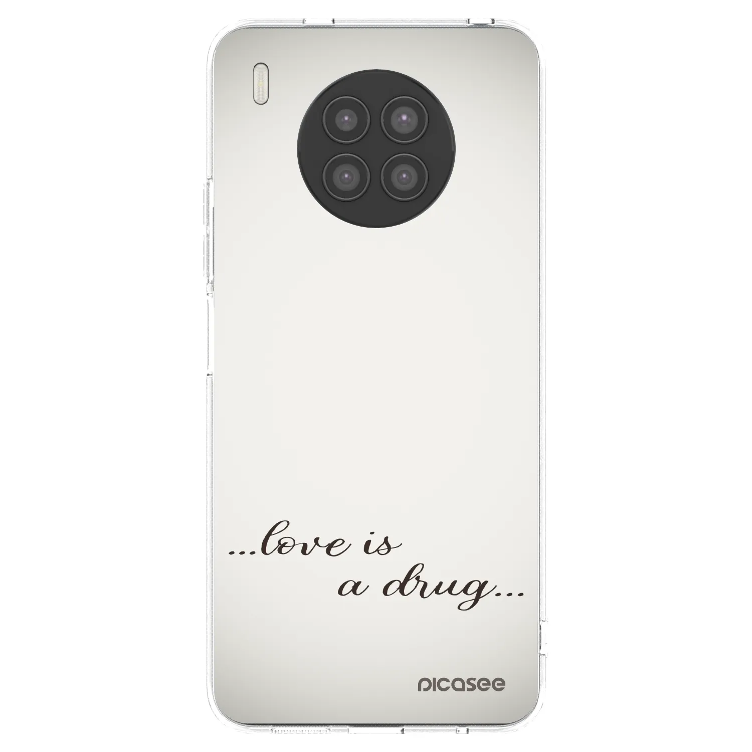 Picasee silikonski prozorni ovitek za Huawei Nova 8i - Love is a drug