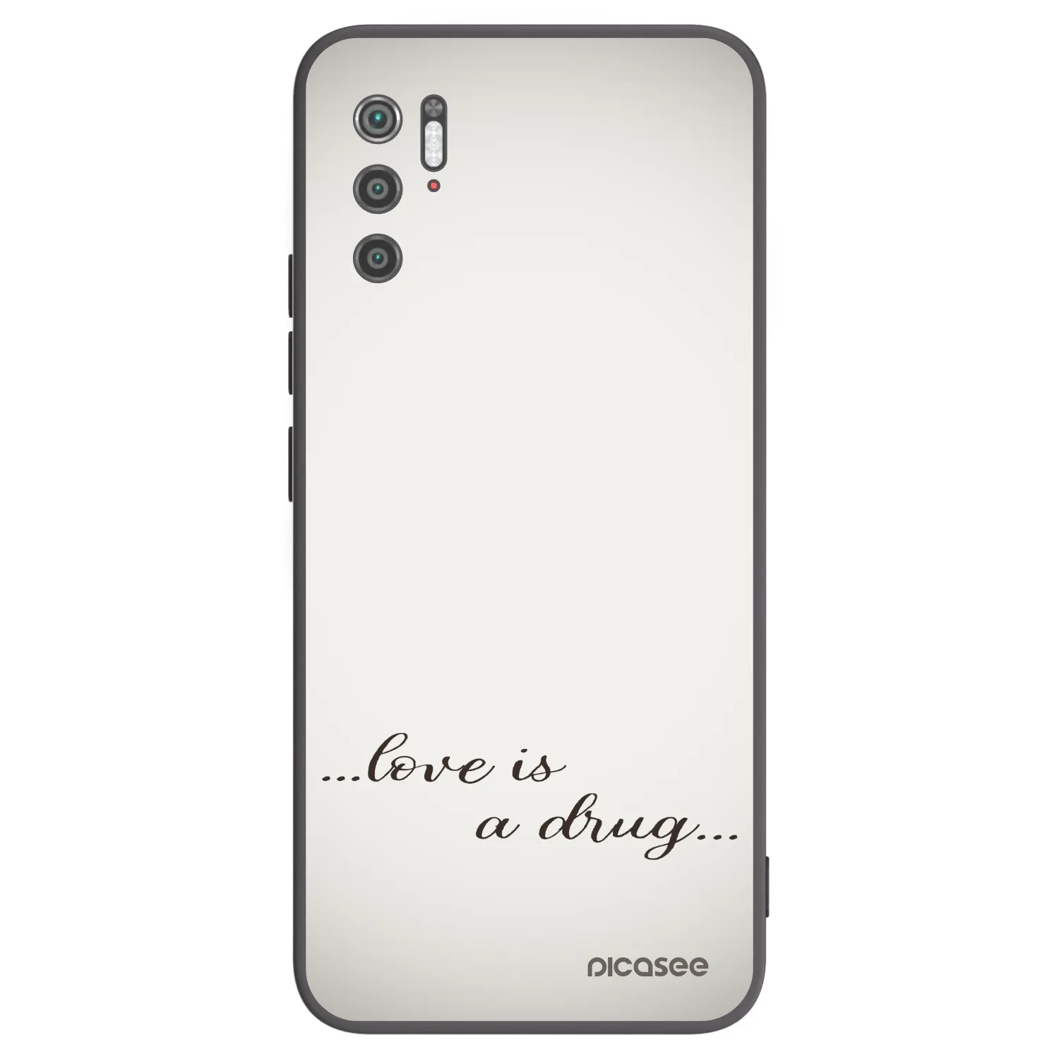 Picasee silikonski črni ovitek za Xiaomi Poco M3 Pro 5G - Love is a drug