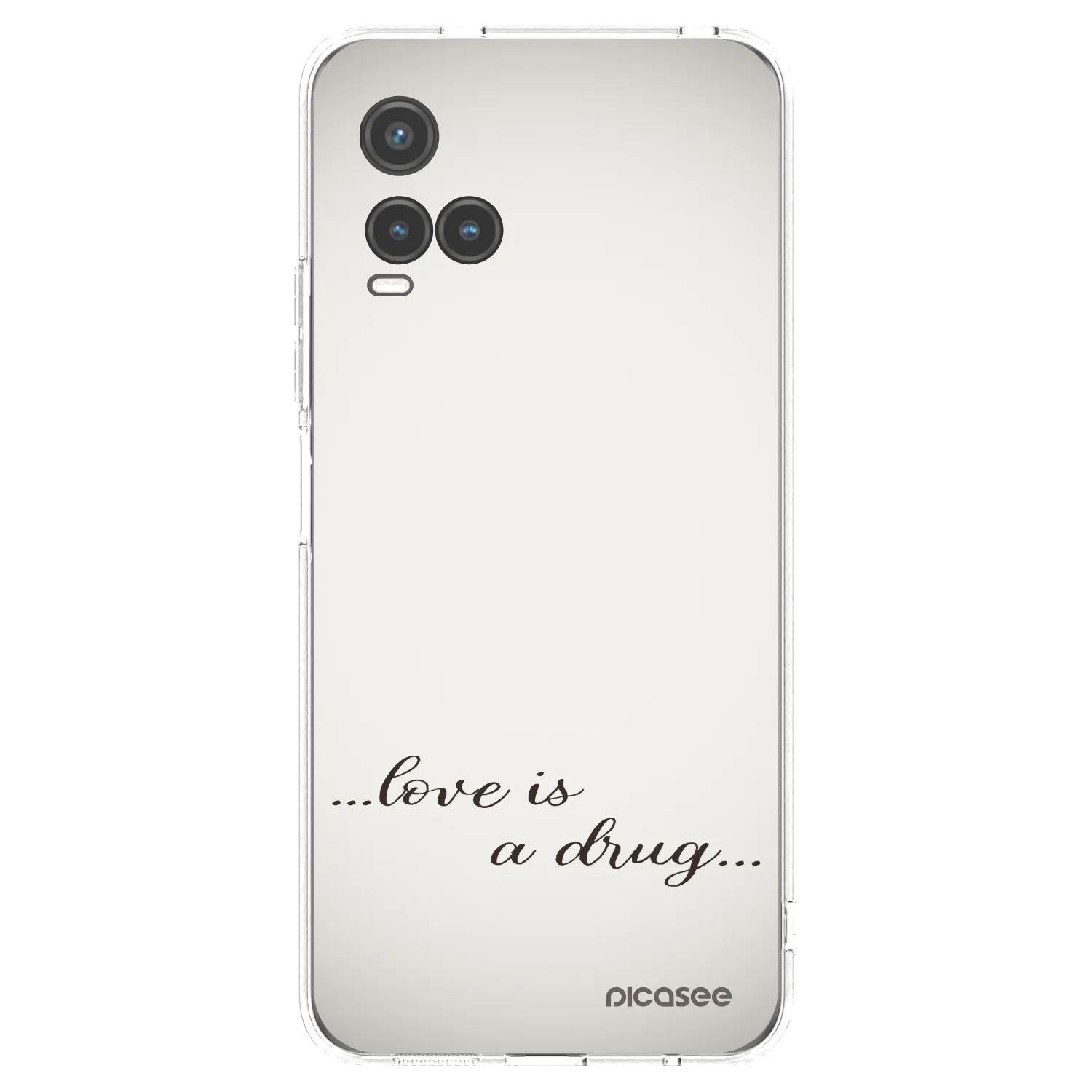 Picasee silikonski prozorni ovitek za Vivo Y33s - Love is a drug