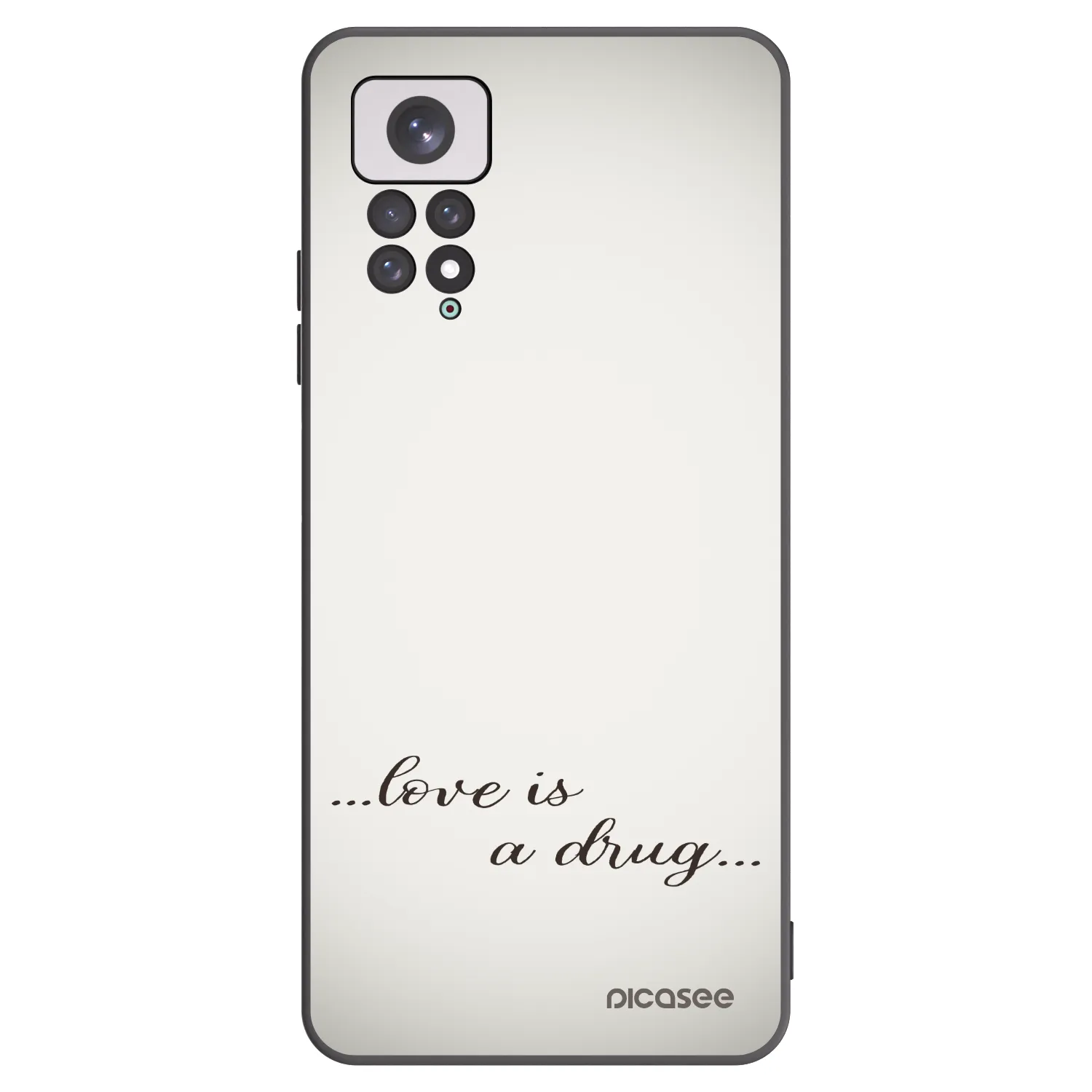 Picasee silikonski črni ovitek za Xiaomi Redmi Note 11 - Love is a drug