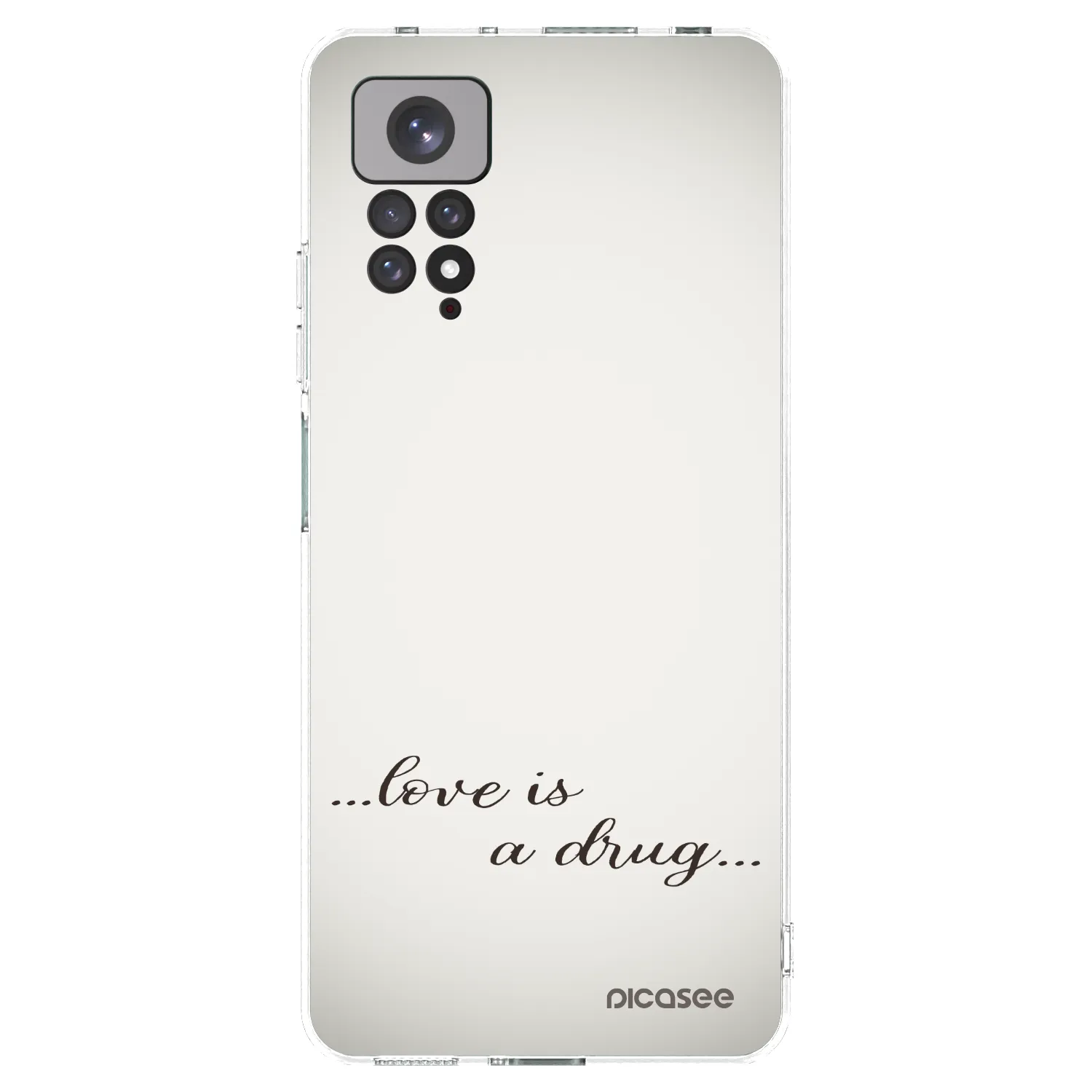 Picasee silikonski prozorni ovitek za Xiaomi Redmi Note 11 - Love is a drug