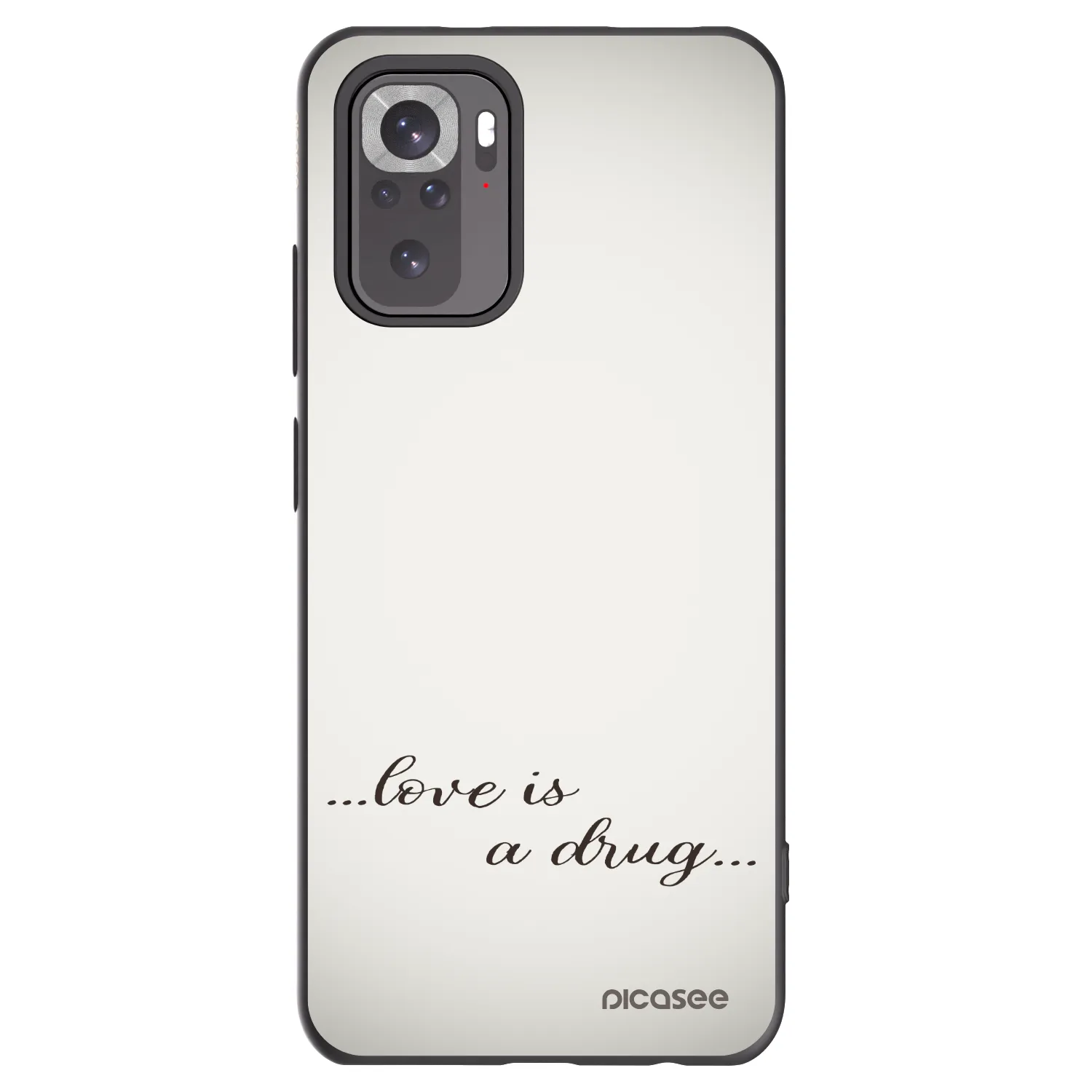 Picasee silikonski črni ovitek za Xiaomi Redmi Note 11S 4G - Love is a drug