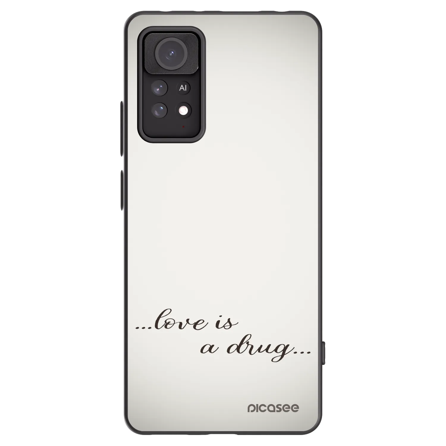 Picasee silikonski črni ovitek za Xiaomi Redmi Note 11 Pro - Love is a drug