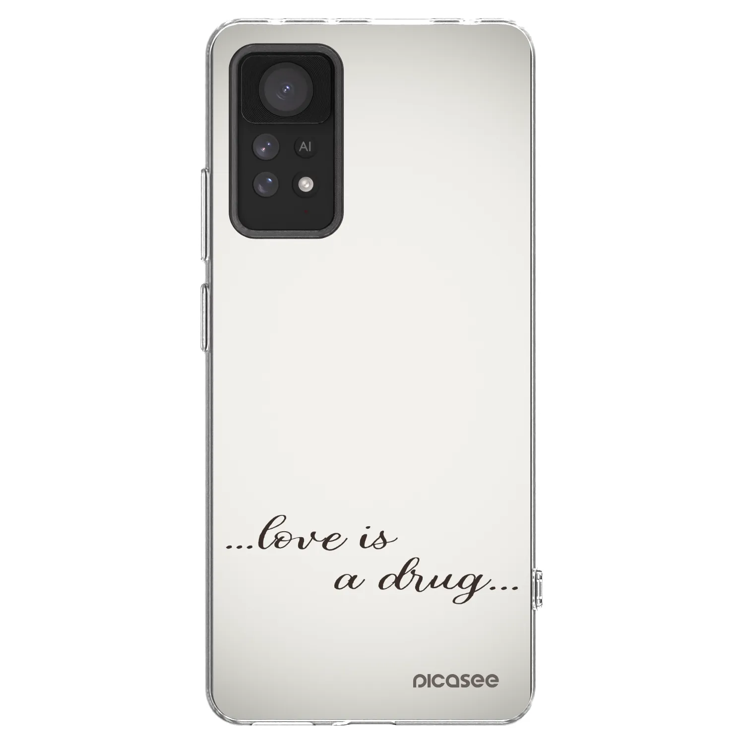 Picasee silikonski prozorni ovitek za Xiaomi Redmi Note 11 Pro 5G - Love is a drug
