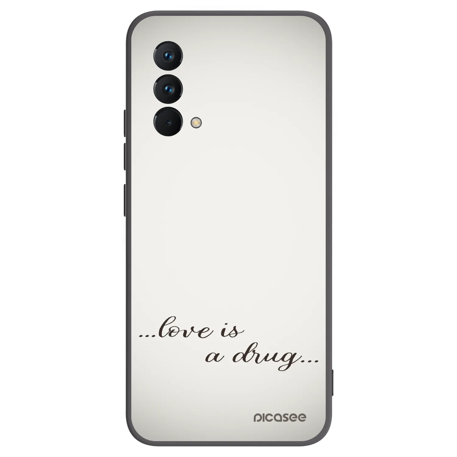 Picasee silikonski črni ovitek za Realme GT Master Edition 5G - Love is a drug