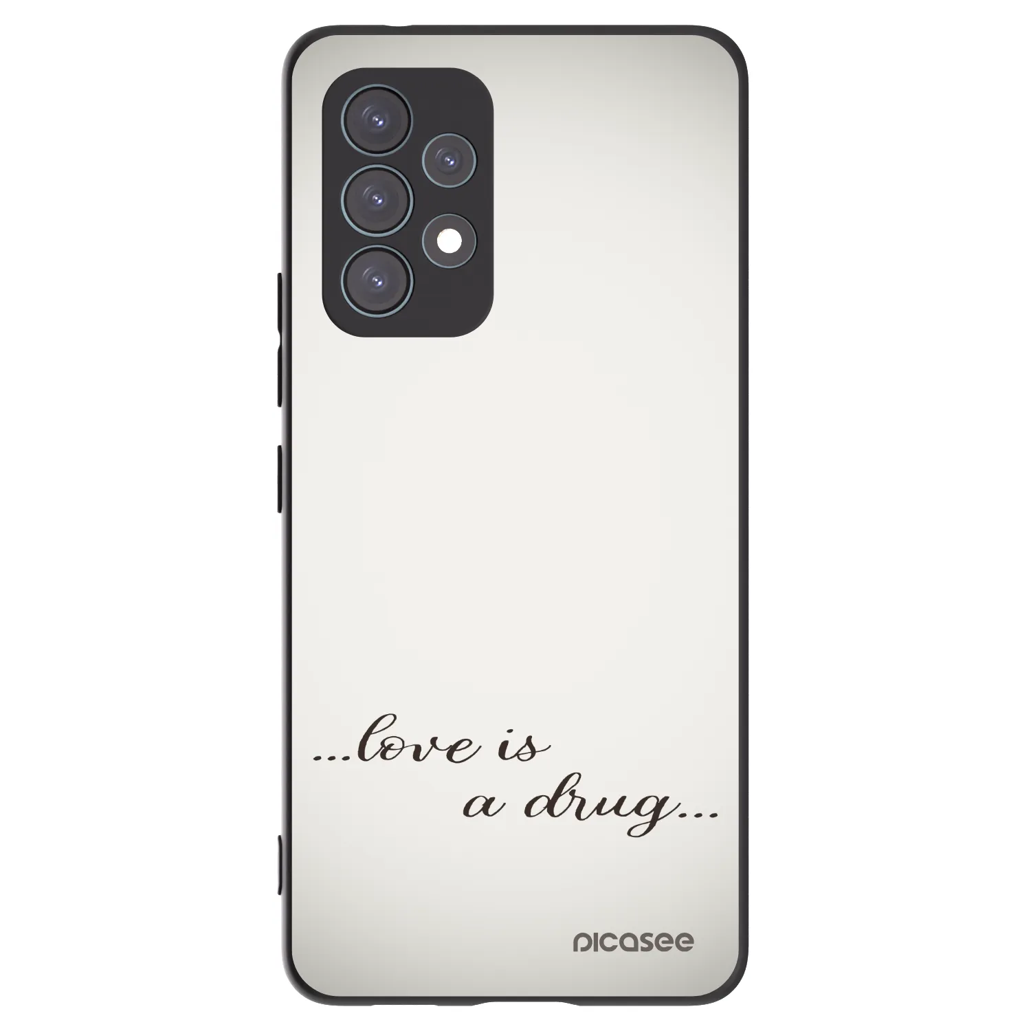 Picasee silikonski črni ovitek za Samsung Galaxy A53 5G A536 - Love is a drug