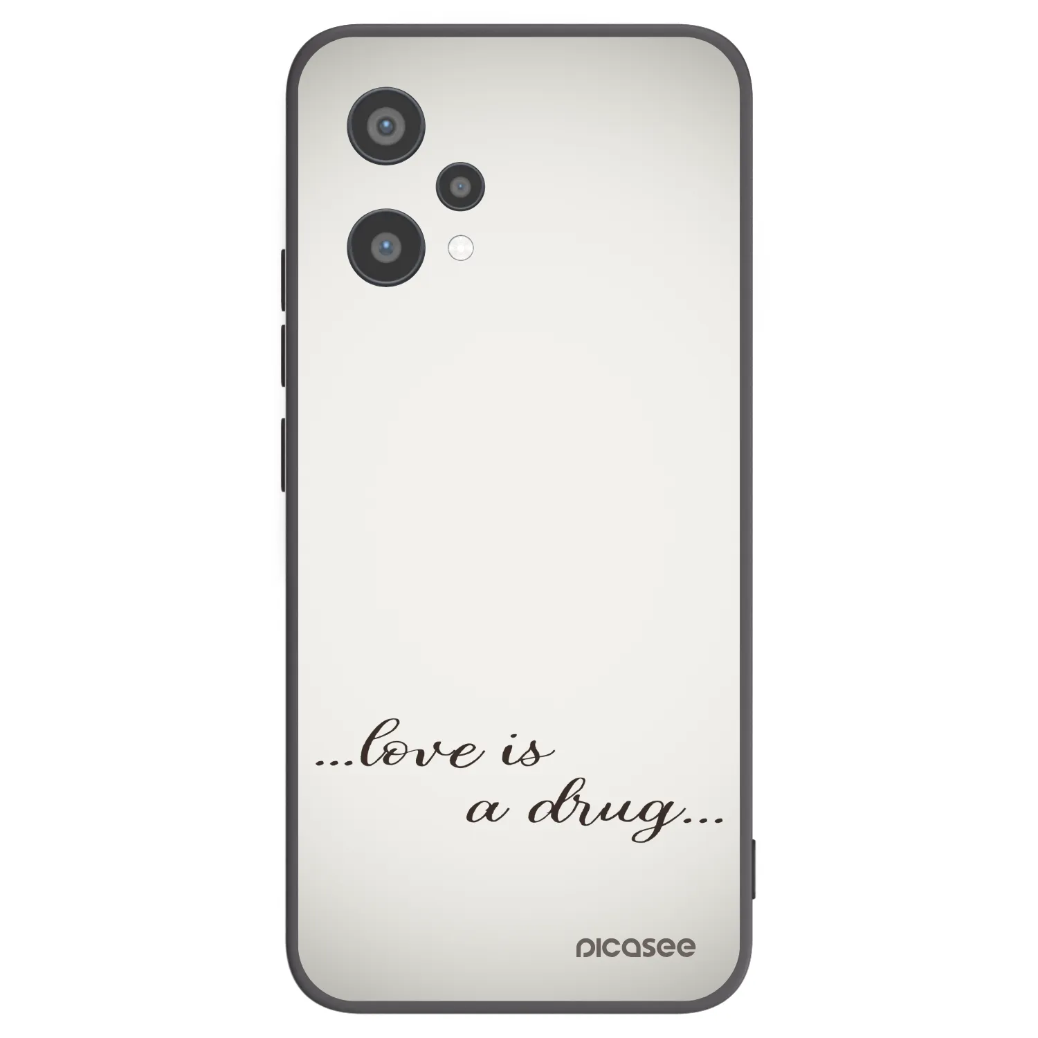 Picasee silikonski črni ovitek za Realme 9 Pro 5G - Love is a drug