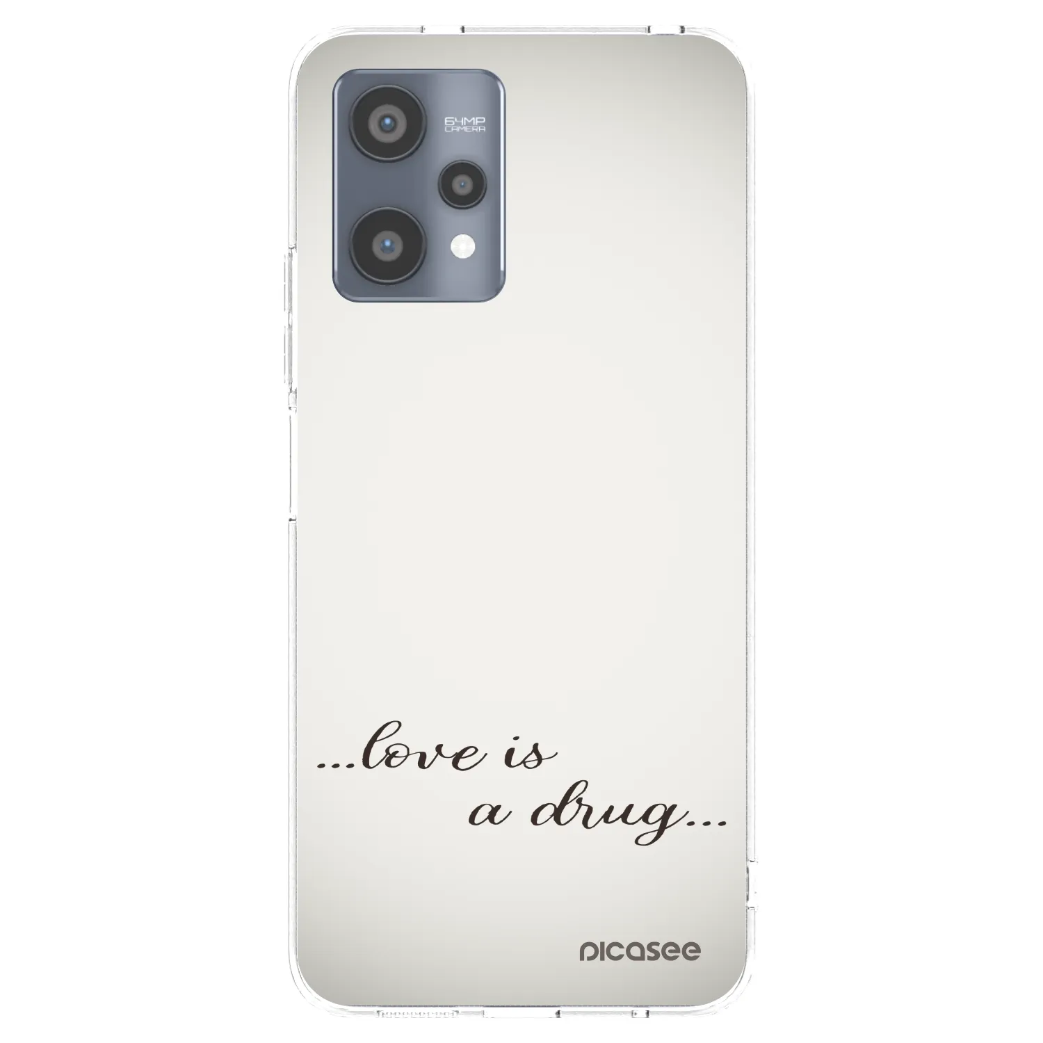 Picasee silikonski prozorni ovitek za Realme 9 Pro 5G - Love is a drug