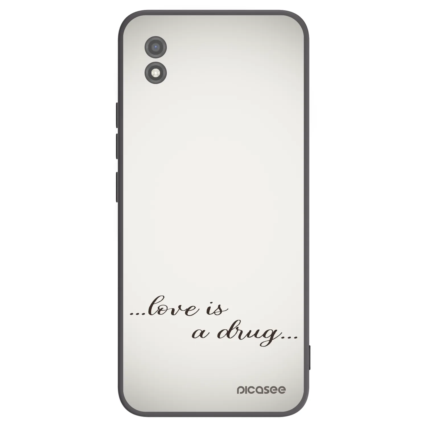 Picasee silikonski črni ovitek za Realme C11 (2021) - Love is a drug