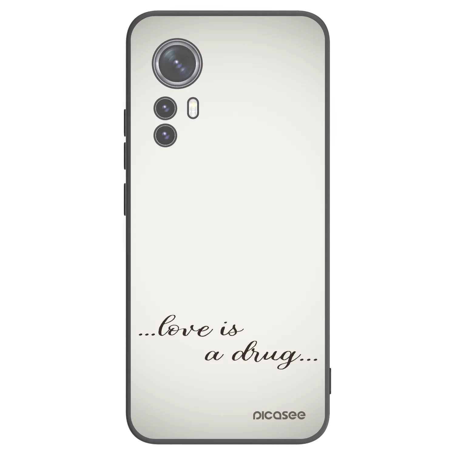 Picasee silikonski črni ovitek za Xiaomi 12 - Love is a drug