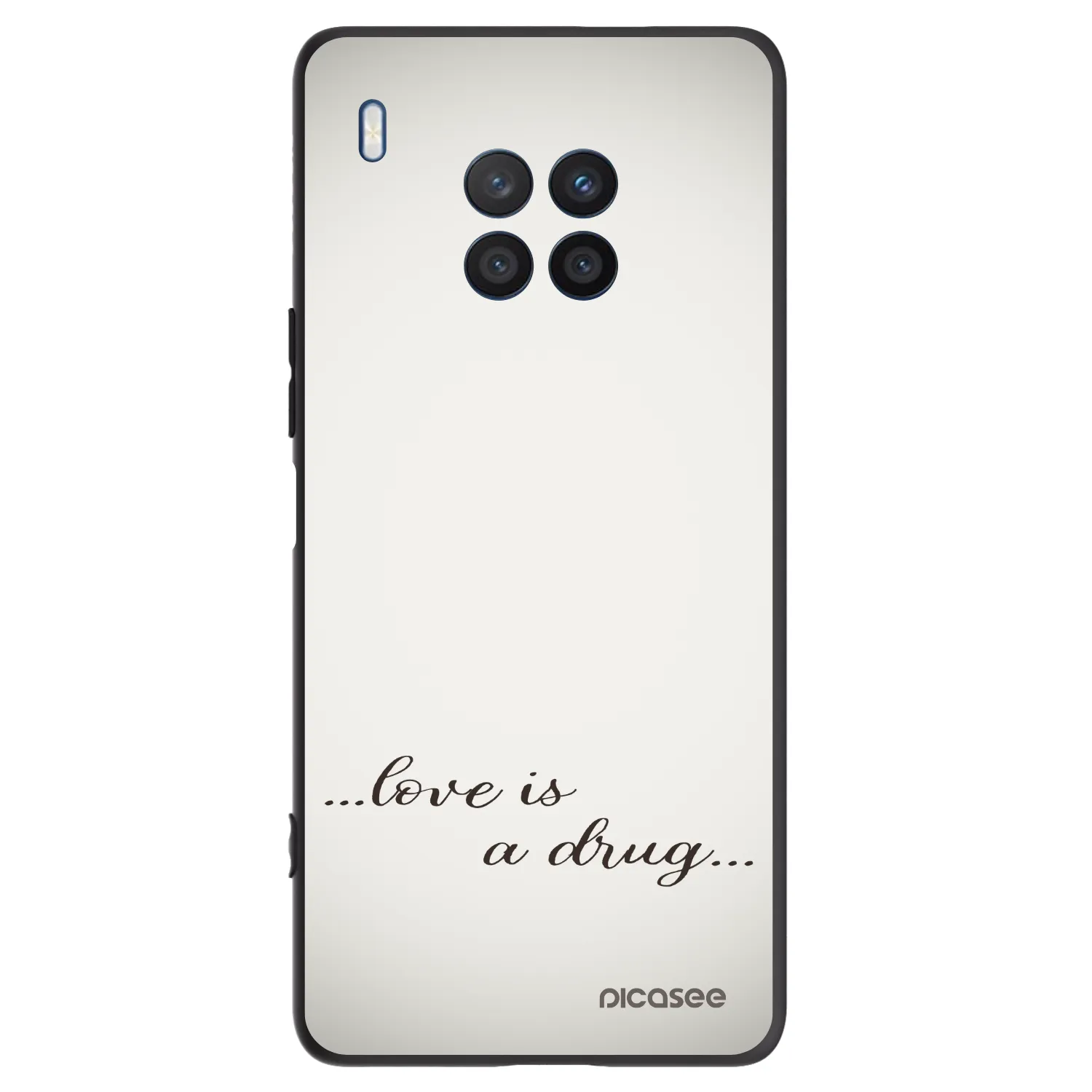 Picasee silikonski črni ovitek za Honor 50 Lite - Love is a drug
