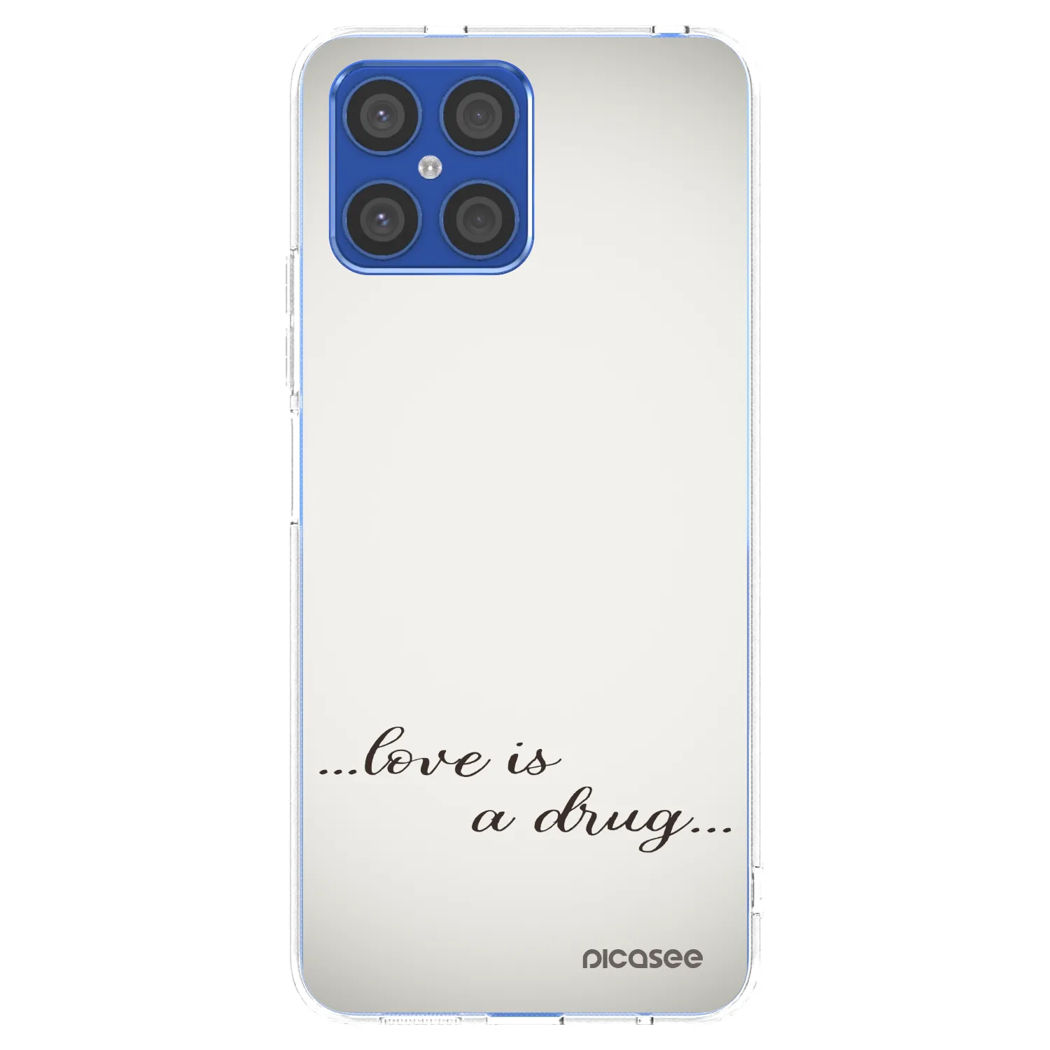 Picasee silikonski prozorni ovitek za Honor X8 4G - Love is a drug