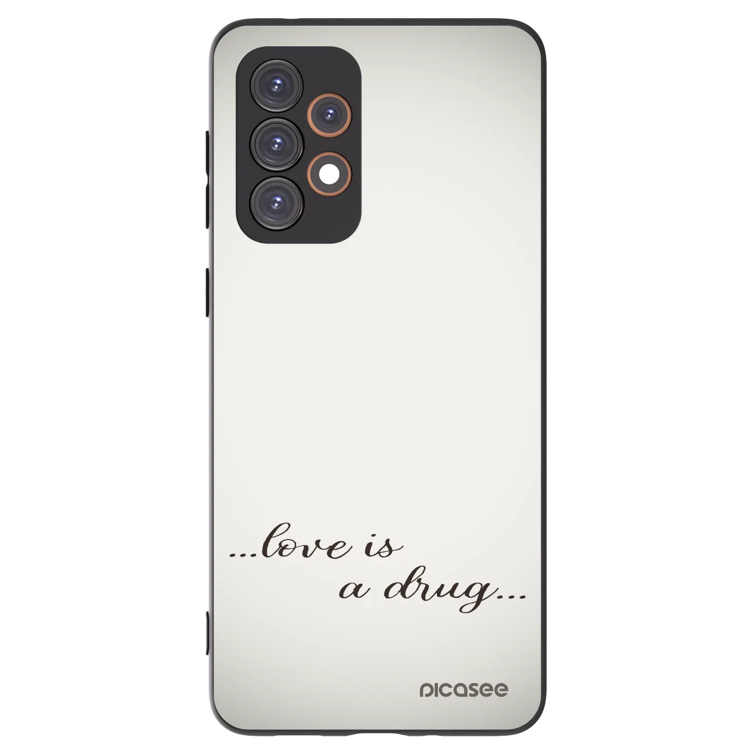 Picasee silikonski črni ovitek za Samsung Galaxy A33 5G A336 - Love is a drug
