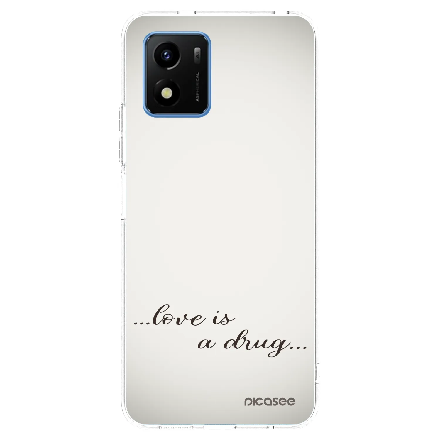 Picasee silikonski prozorni ovitek za Vivo Y01 - Love is a drug