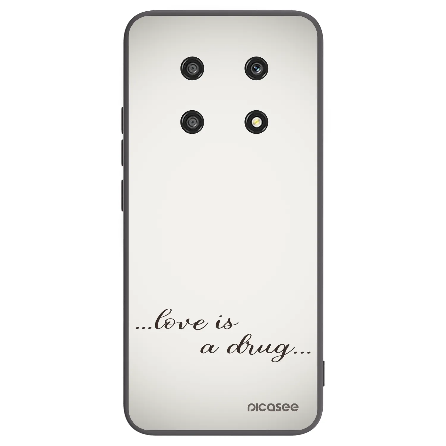Picasee silikonski črni ovitek za Honor Magic4 Lite 5G - Love is a drug