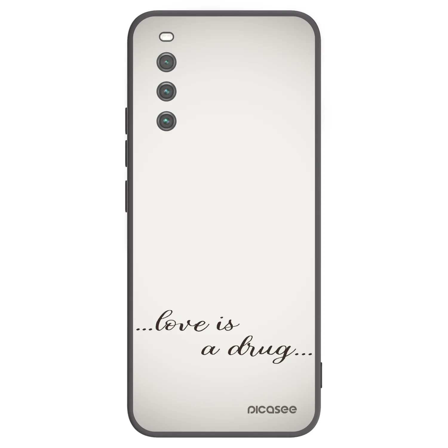 Picasee silikonski črni ovitek za Sony Xperia 10 IV 5G - Love is a drug