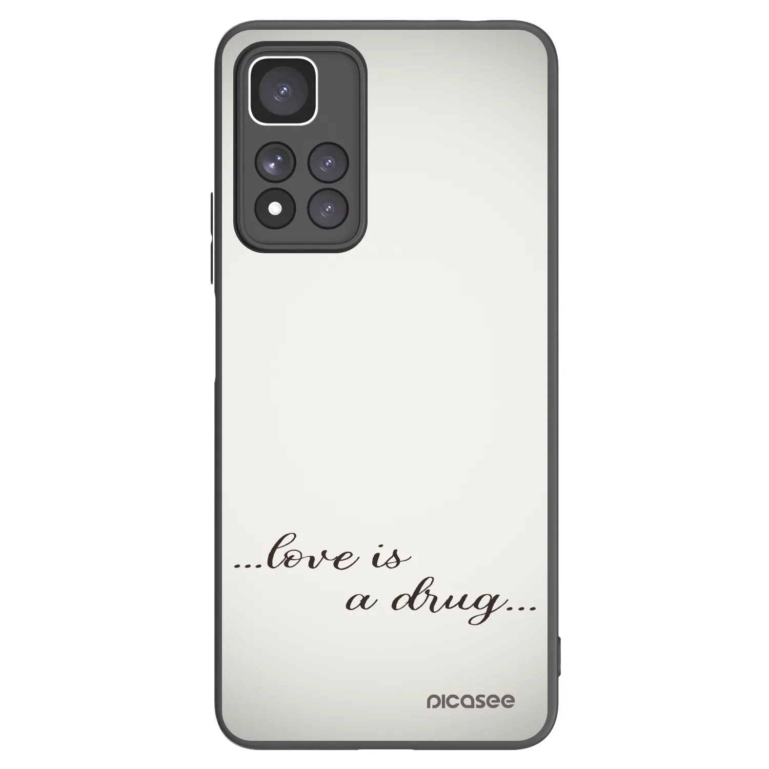 Picasee silikonski črni ovitek za Xiaomi Redmi Note 11 Pro+ 5G - Love is a drug