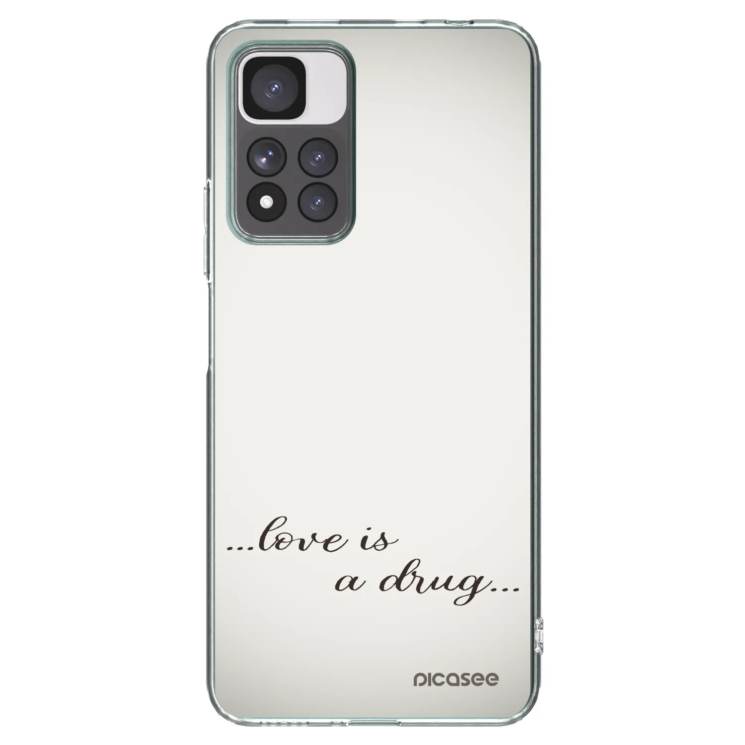 Picasee silikonski prozorni ovitek za Xiaomi Redmi Note 11 Pro+ 5G - Love is a drug