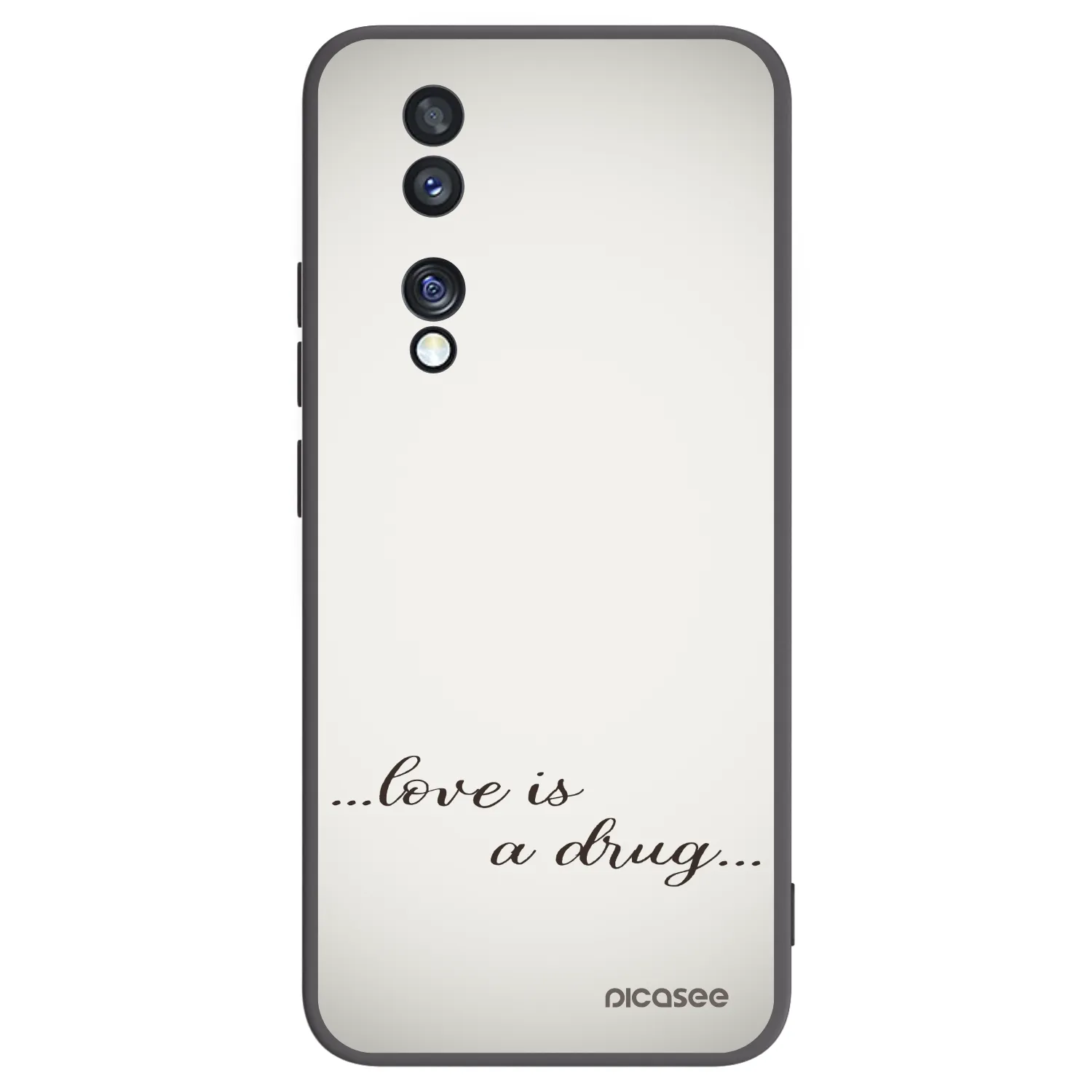 Picasee silikonski črni ovitek za Honor 70 - Love is a drug