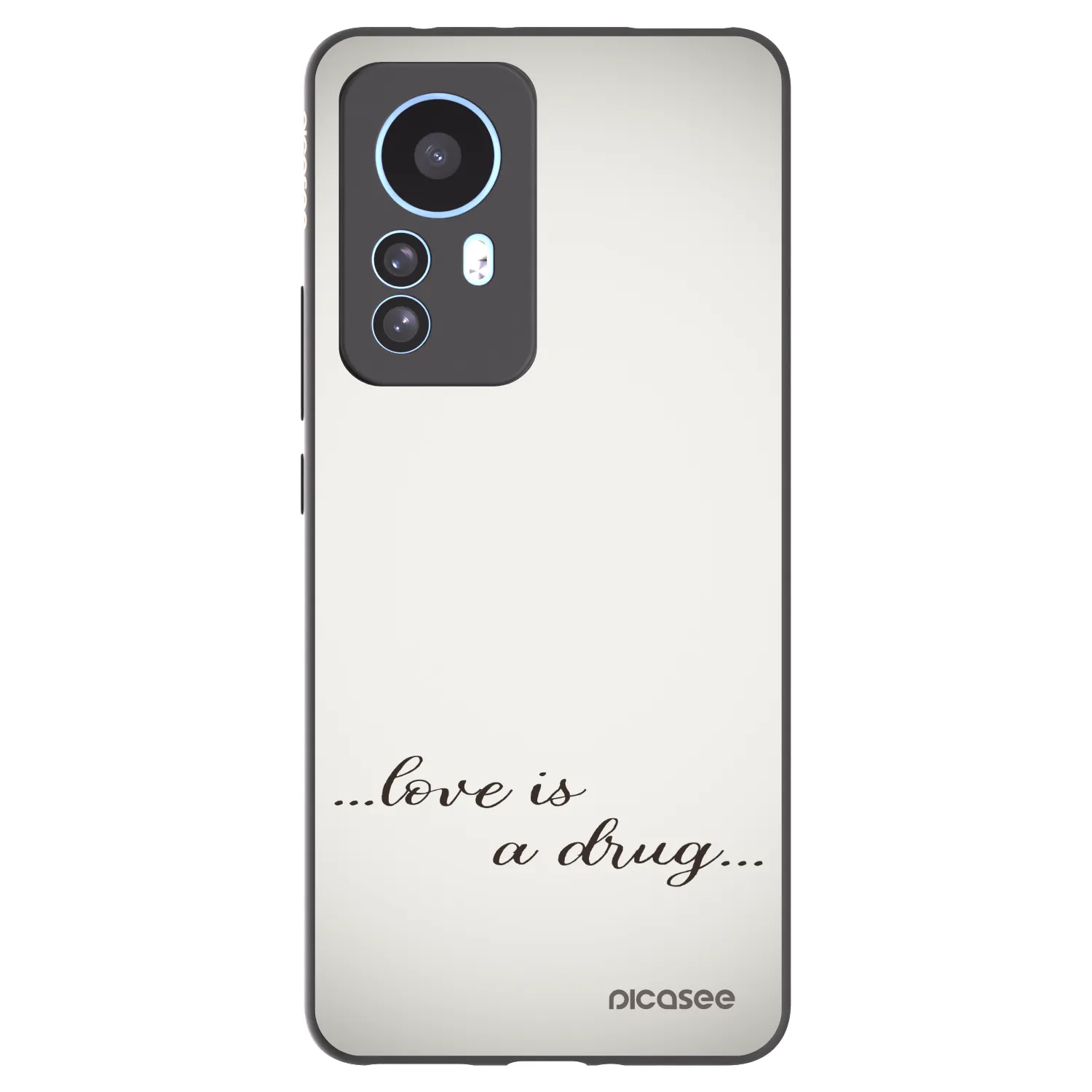 Picasee silikonski črni ovitek za Xiaomi 12T Pro - Love is a drug