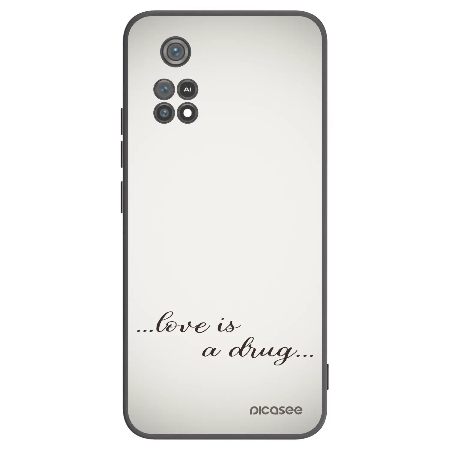 Picasee silikonski črni ovitek za Xiaomi Poco M4 Pro - Love is a drug