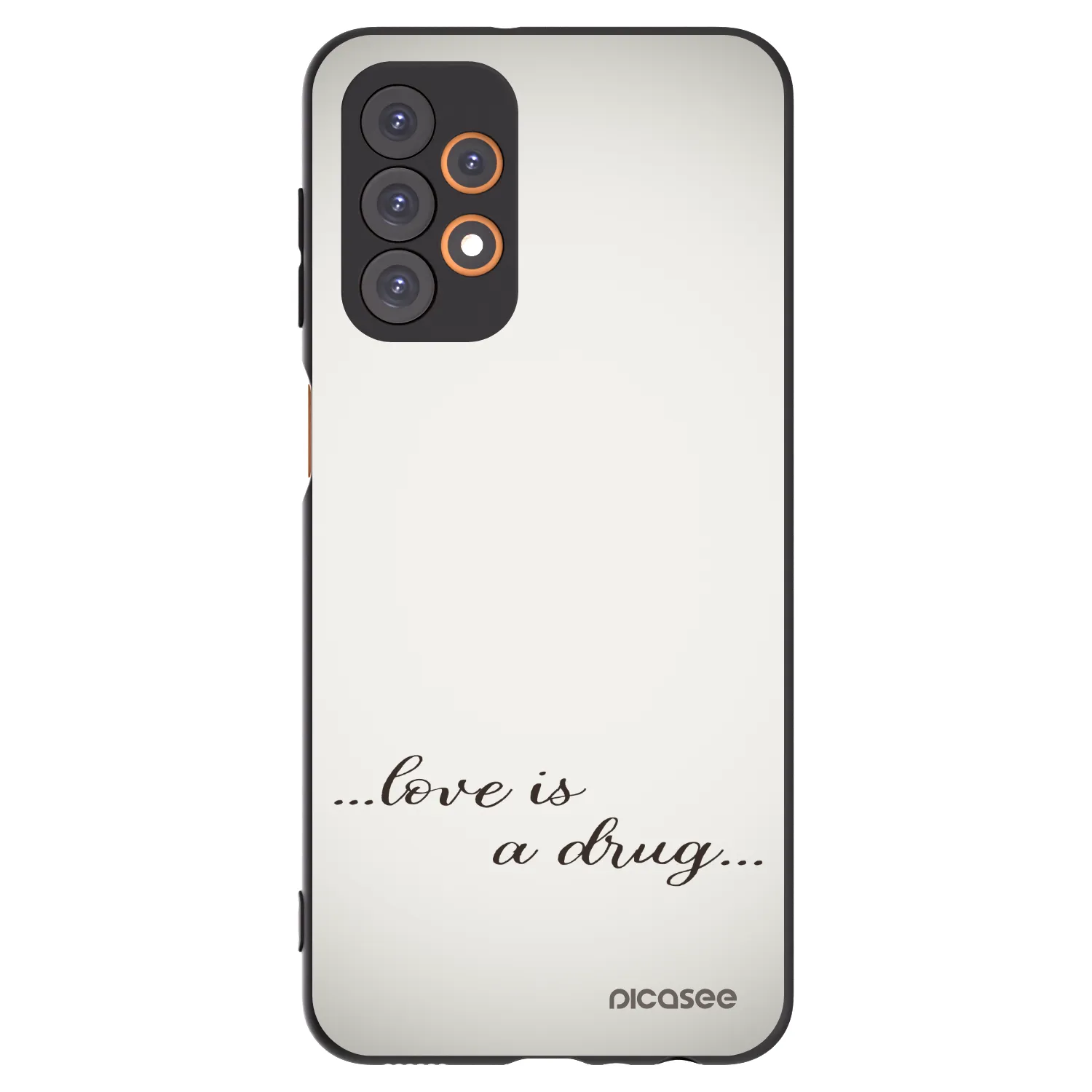 Picasee silikonski črni ovitek za Samsung Galaxy A23 A236B 5G - Love is a drug