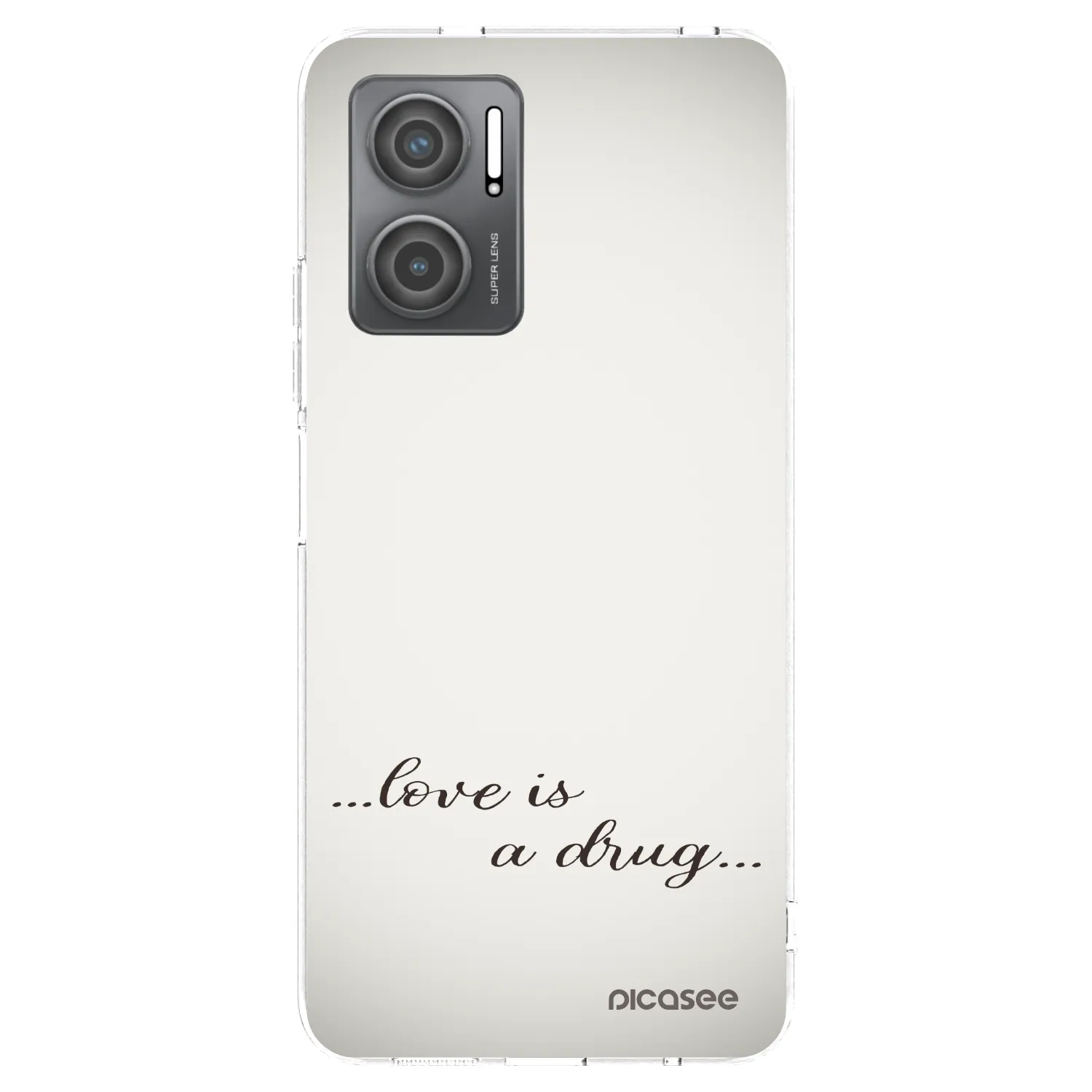 Picasee silikonski prozorni ovitek za Xiaomi Redmi 10 5G - Love is a drug