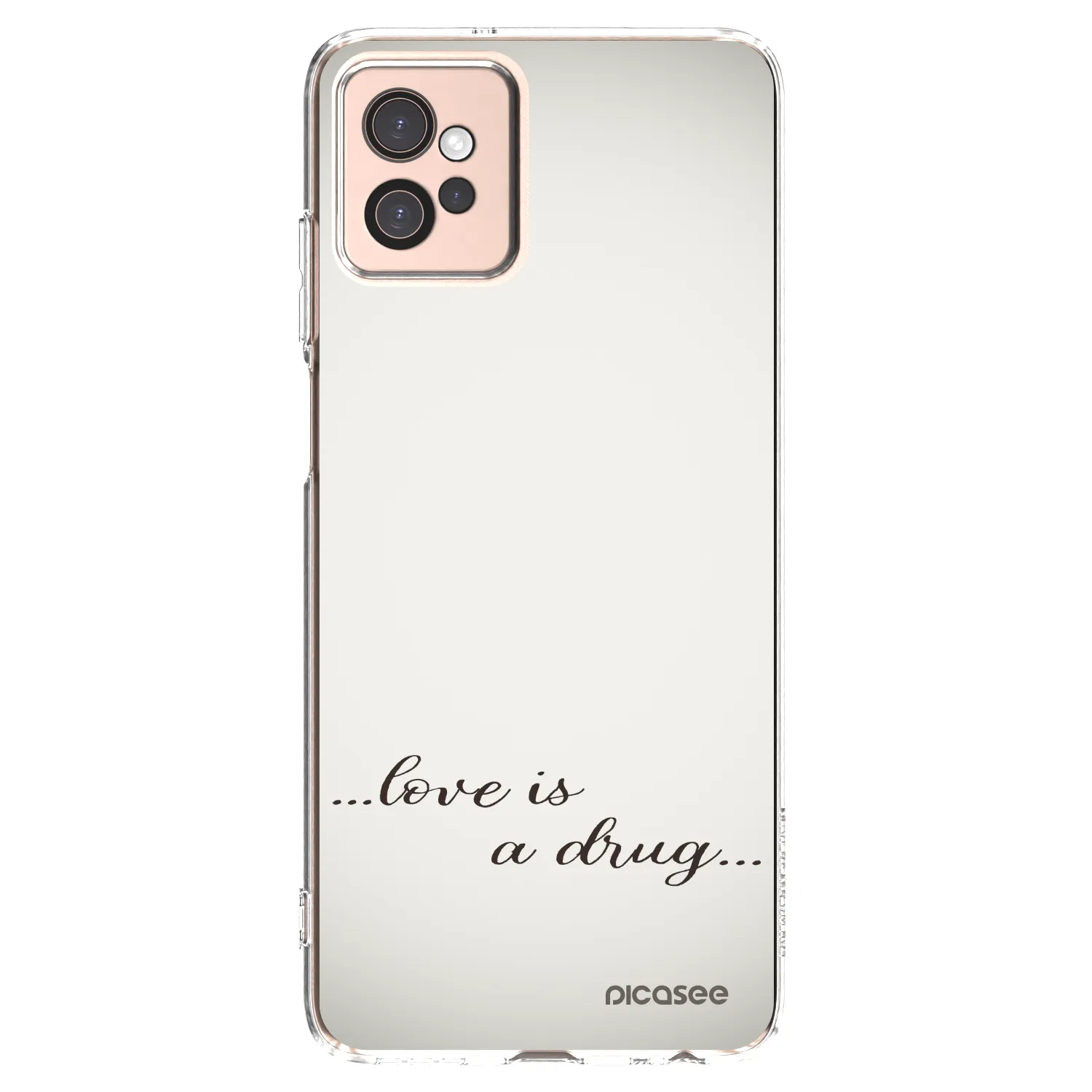 Picasee silikonski prozorni ovitek za Motorola Moto G32 - Love is a drug
