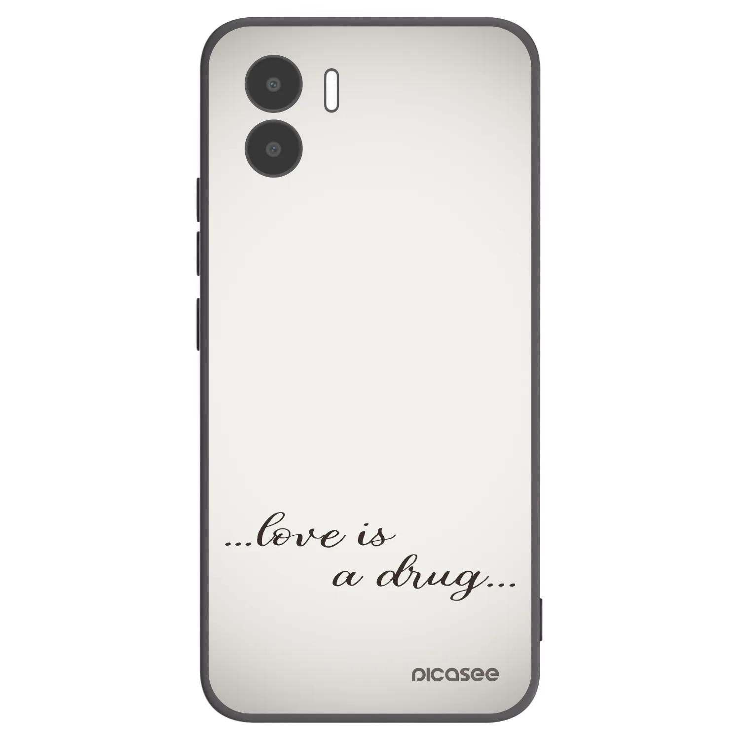 Picasee silikonski črni ovitek za Xiaomi Redmi A1 - Love is a drug