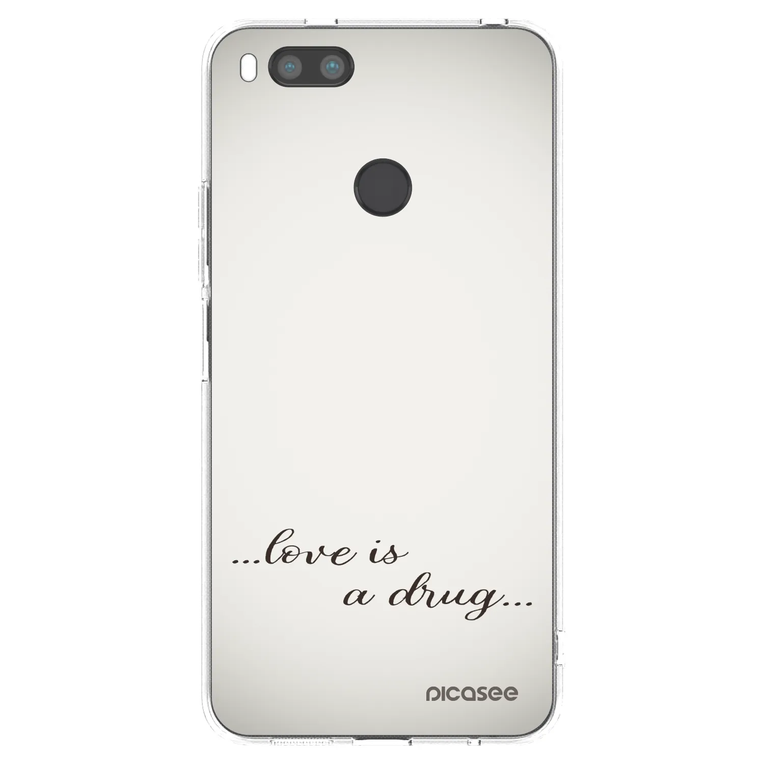 Picasee silikonski prozorni ovitek za Xiaomi Redmi A1 - Love is a drug