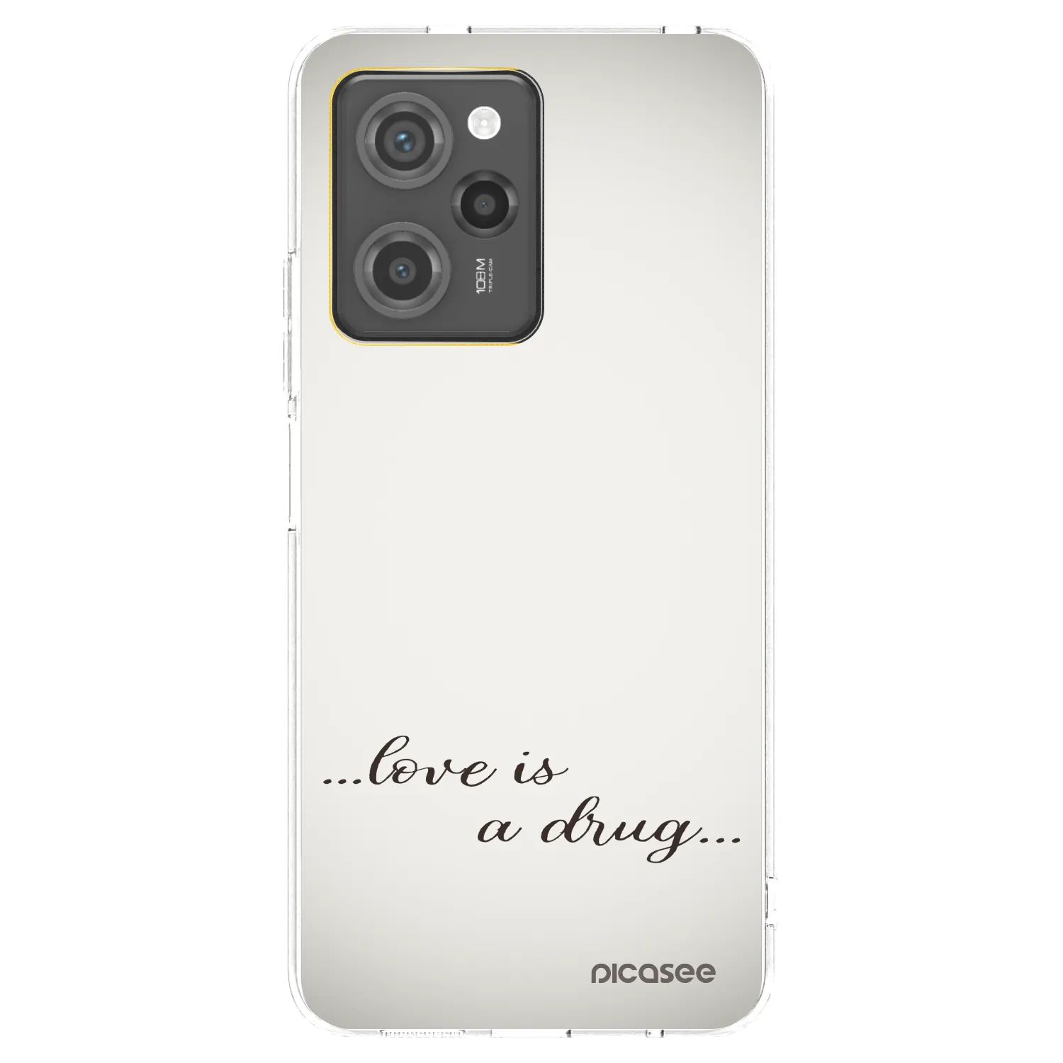 Picasee silikonski črni ovitek za Xiaomi Poco X5 Pro - Love is a drug