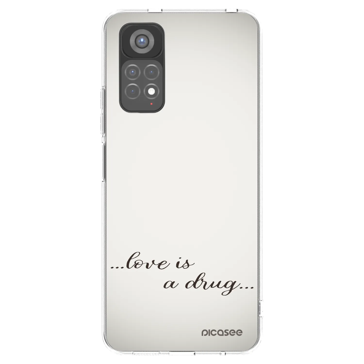 Picasee silikonski prozorni ovitek za Xiaomi Redmi Note 11S 5G - Love is a drug