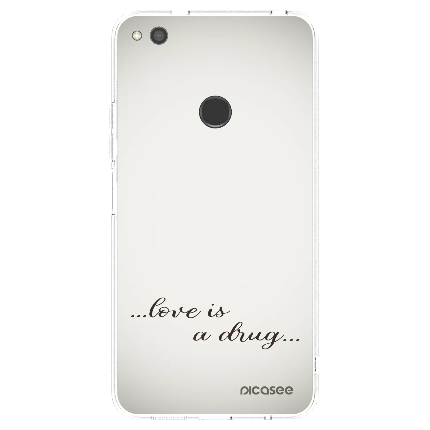Picasee silikonski prozorni ovitek za Huawei P9 Lite 2017 - Love is a drug