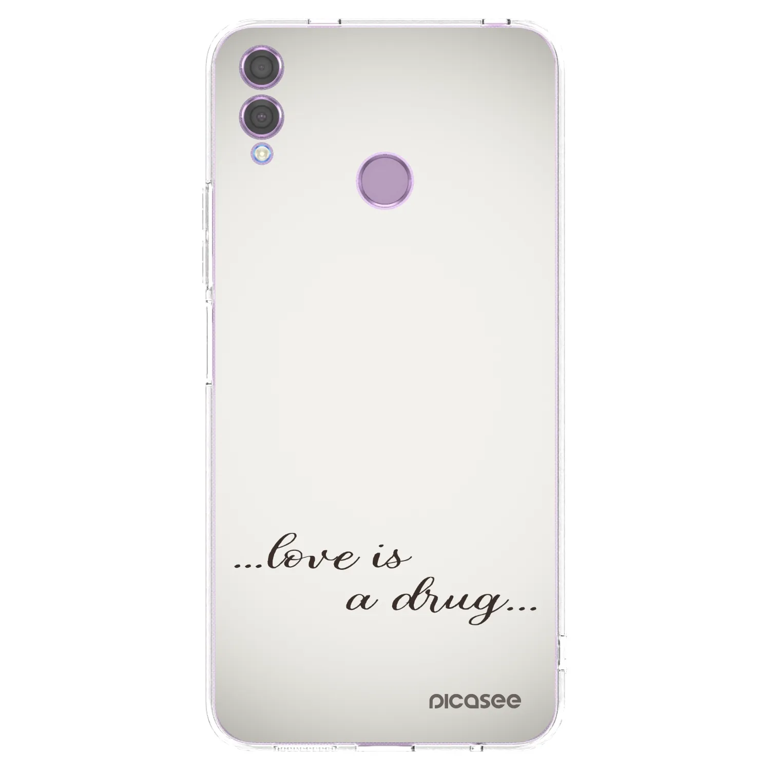 Picasee silikonski prozorni ovitek za Honor 8X - Love is a drug