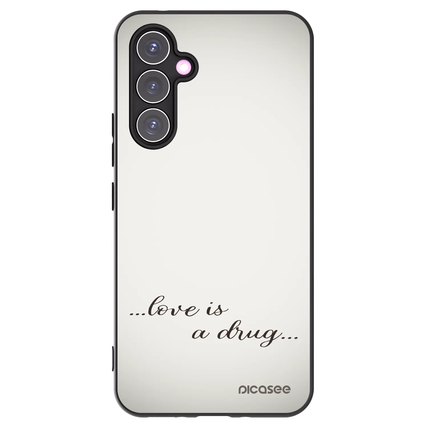 Picasee silikonski črni ovitek za Samsung Galaxy A54 5G A546B - Love is a drug