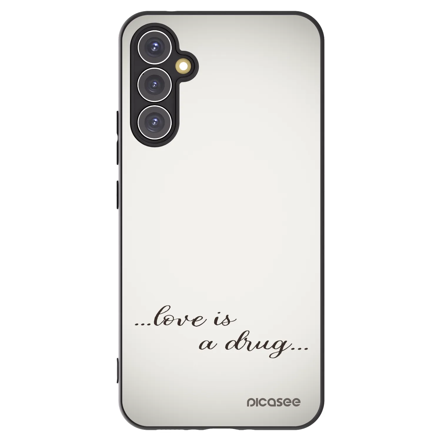 Picasee silikonski črni ovitek za Samsung Galaxy A34 5G A346B - Love is a drug